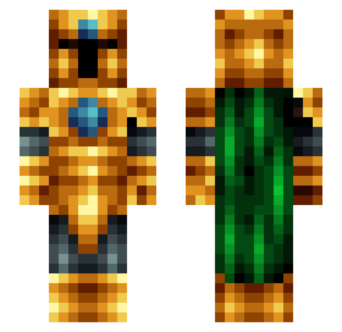 iluvdogs22 Minecraft skin, front and back view