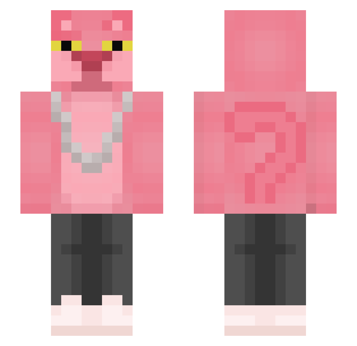 PabloMarraqueta Minecraft skin, front and back view