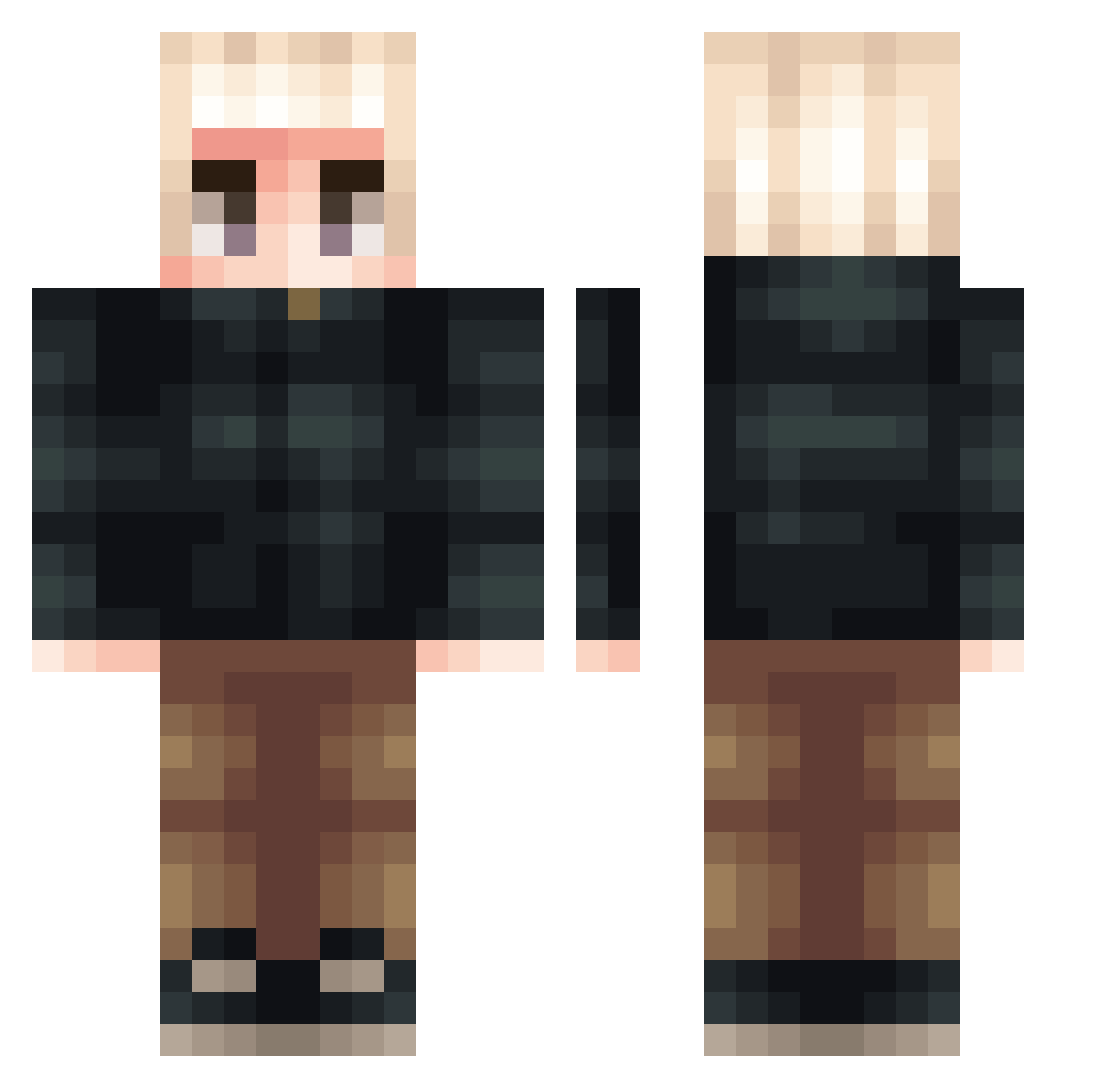 VaniiKhoi Minecraft skin, front and back view