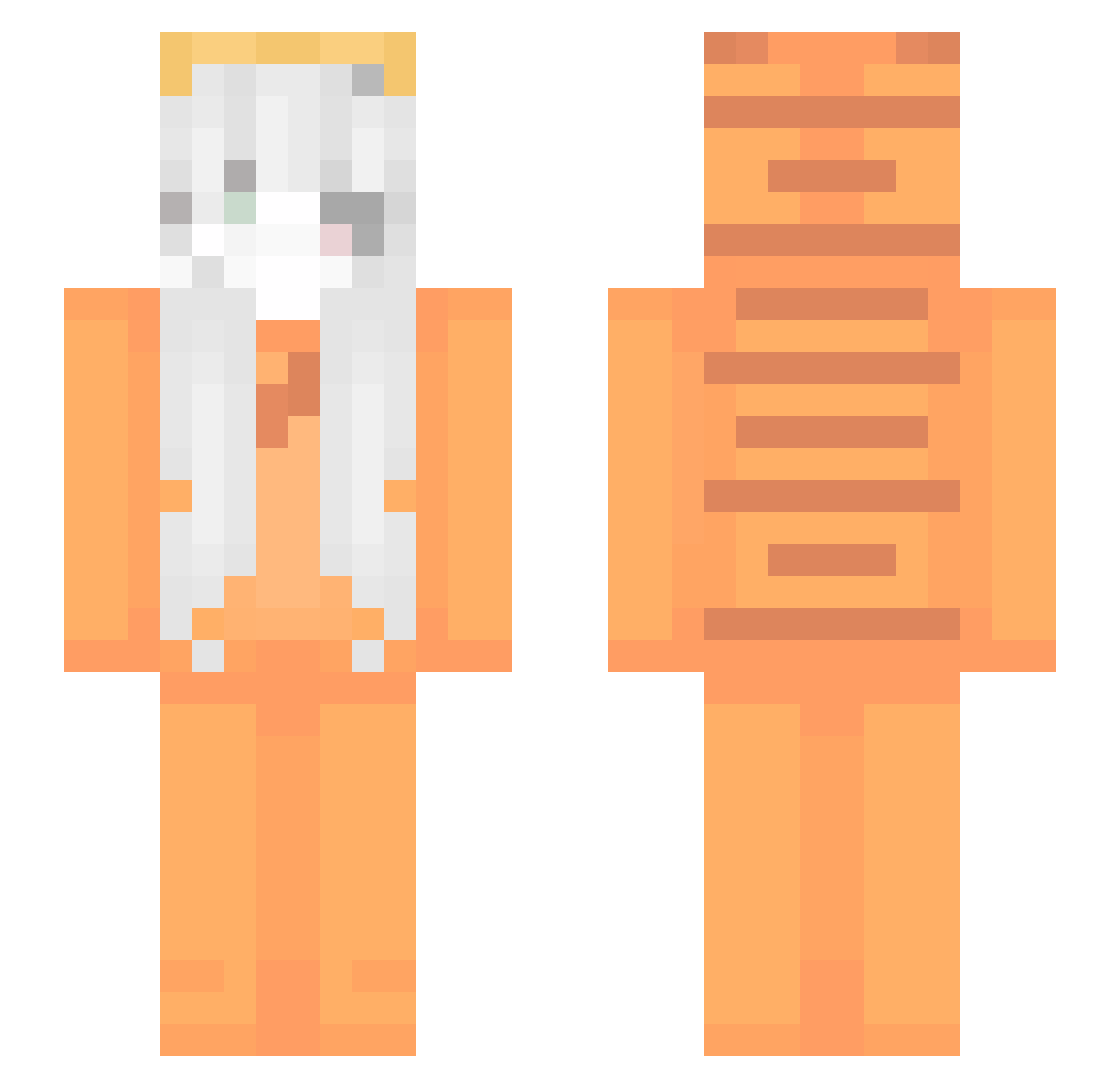 TjulfarLP Minecraft skin, front and back view