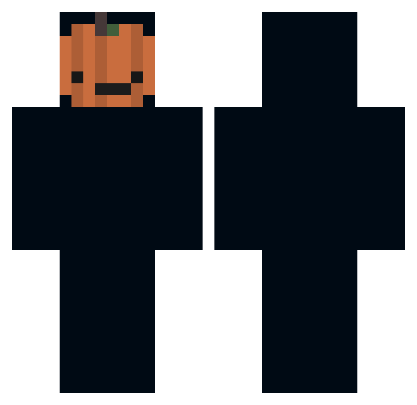 KingFoxolotl Minecraft skin, front and back view