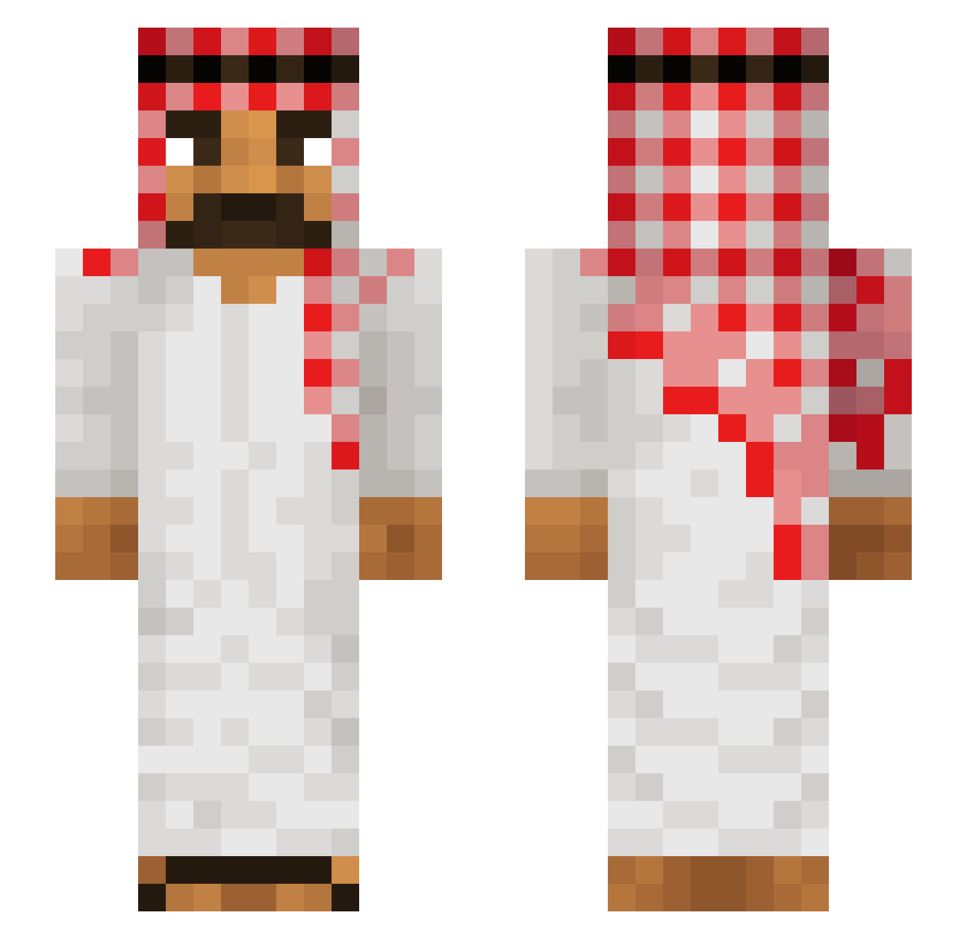 Maria_Meyer Minecraft skin, front and back view