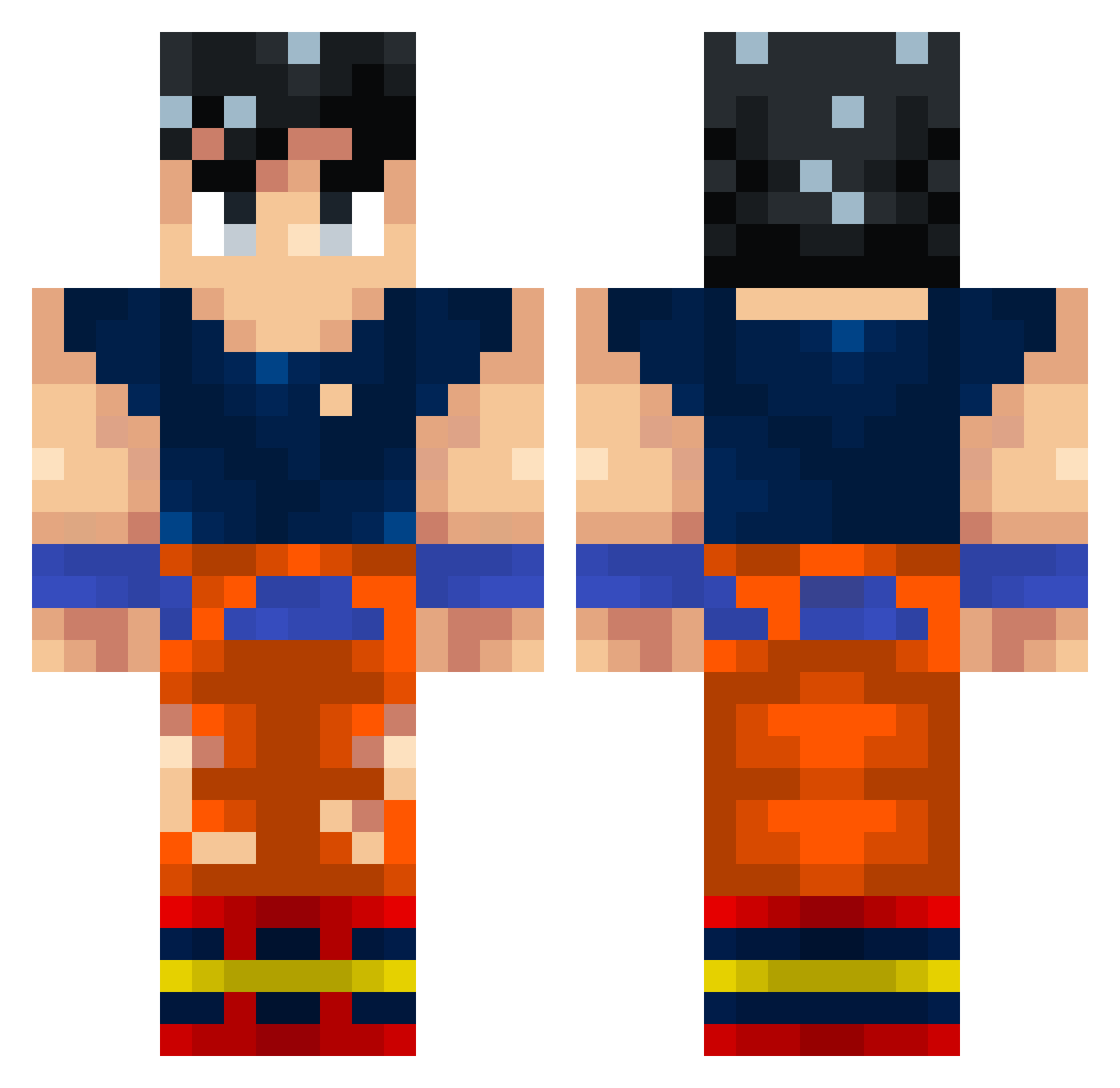 totogsus Minecraft skin, front and back view