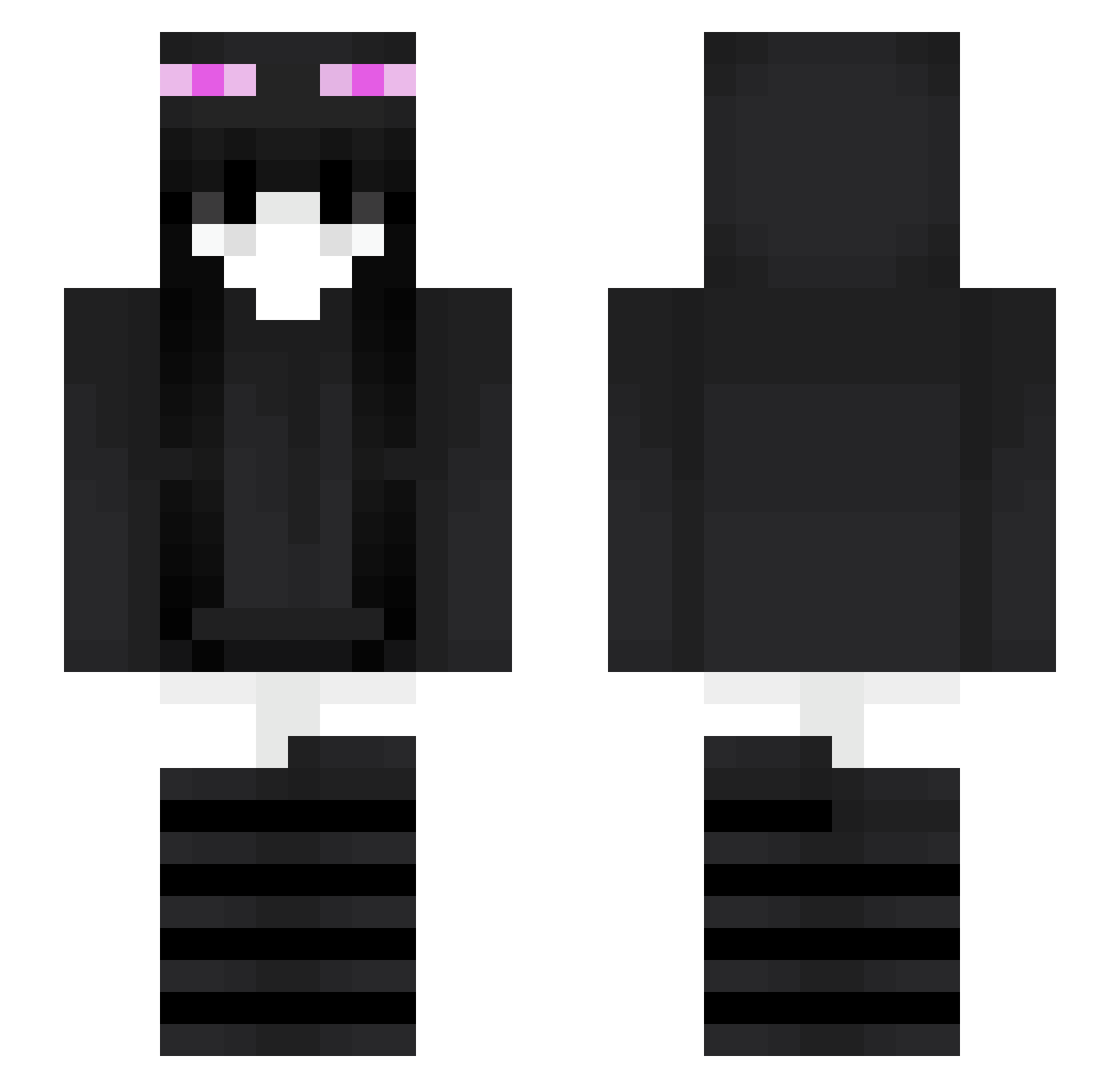 Edeline Minecraft skin, front and back view