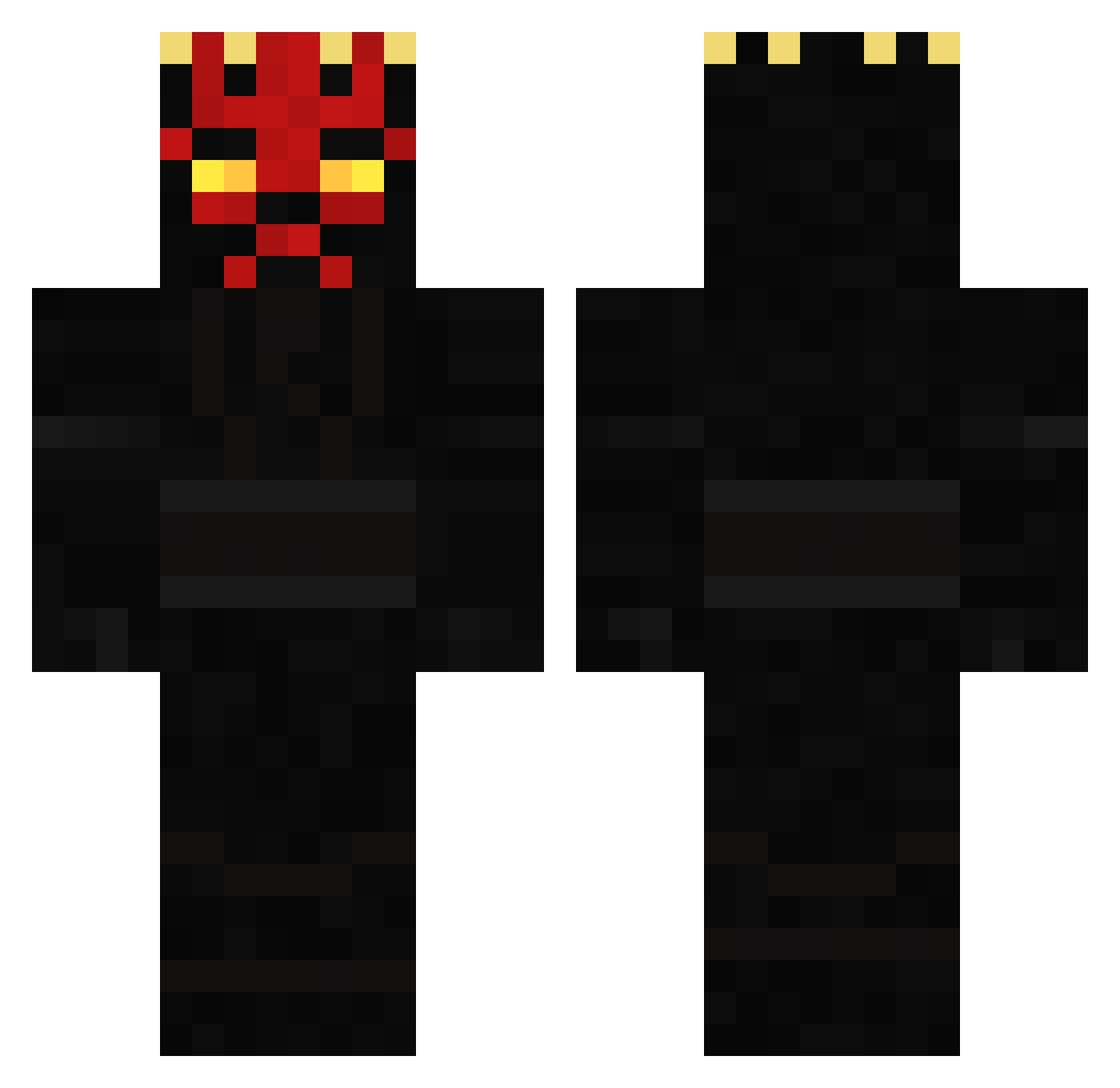 Lone_Desolator Minecraft skin, front and back view