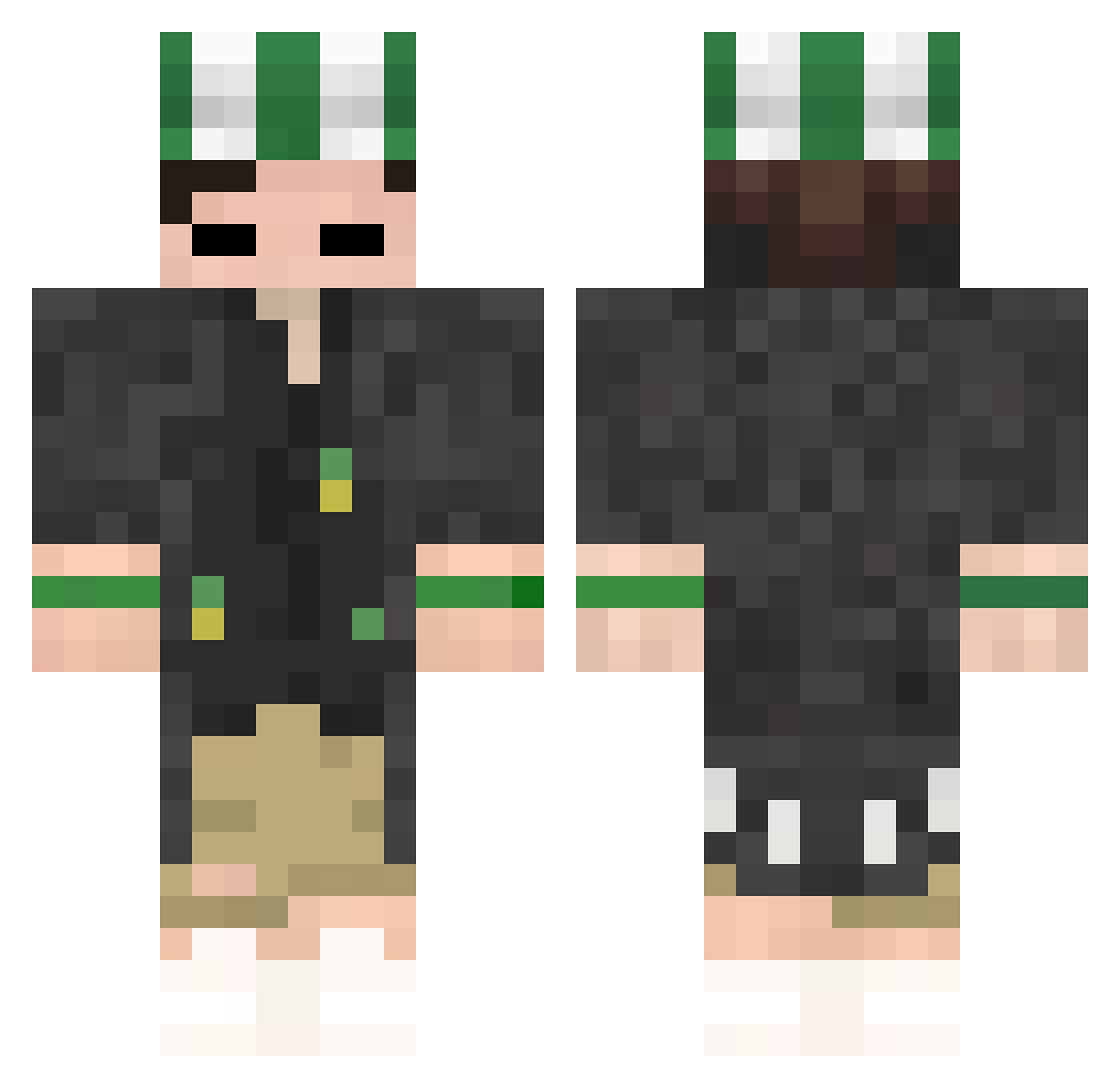 zLuan_R7_ Minecraft skin, front and back view