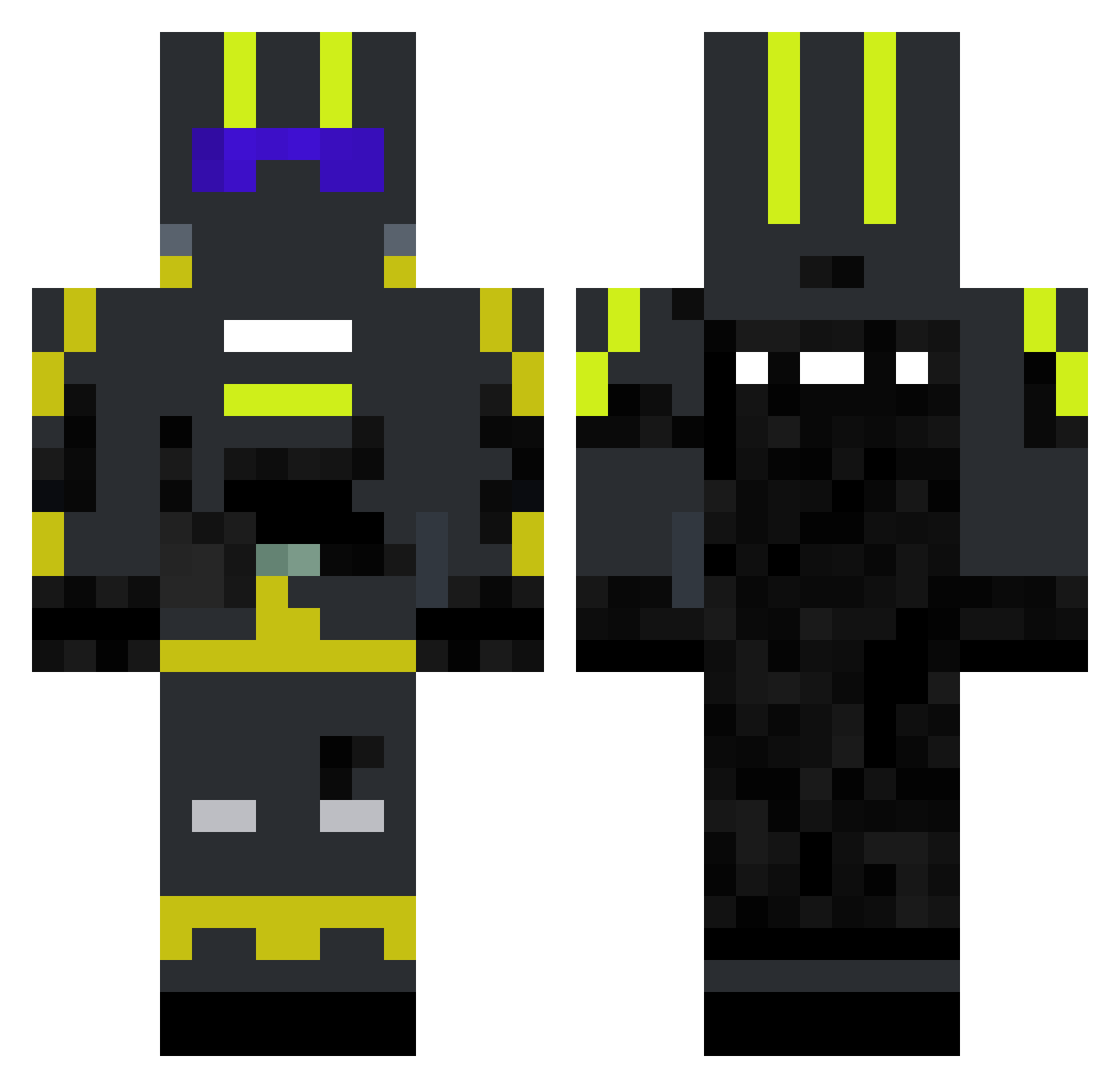 D1EMENS Minecraft skin, front and back view