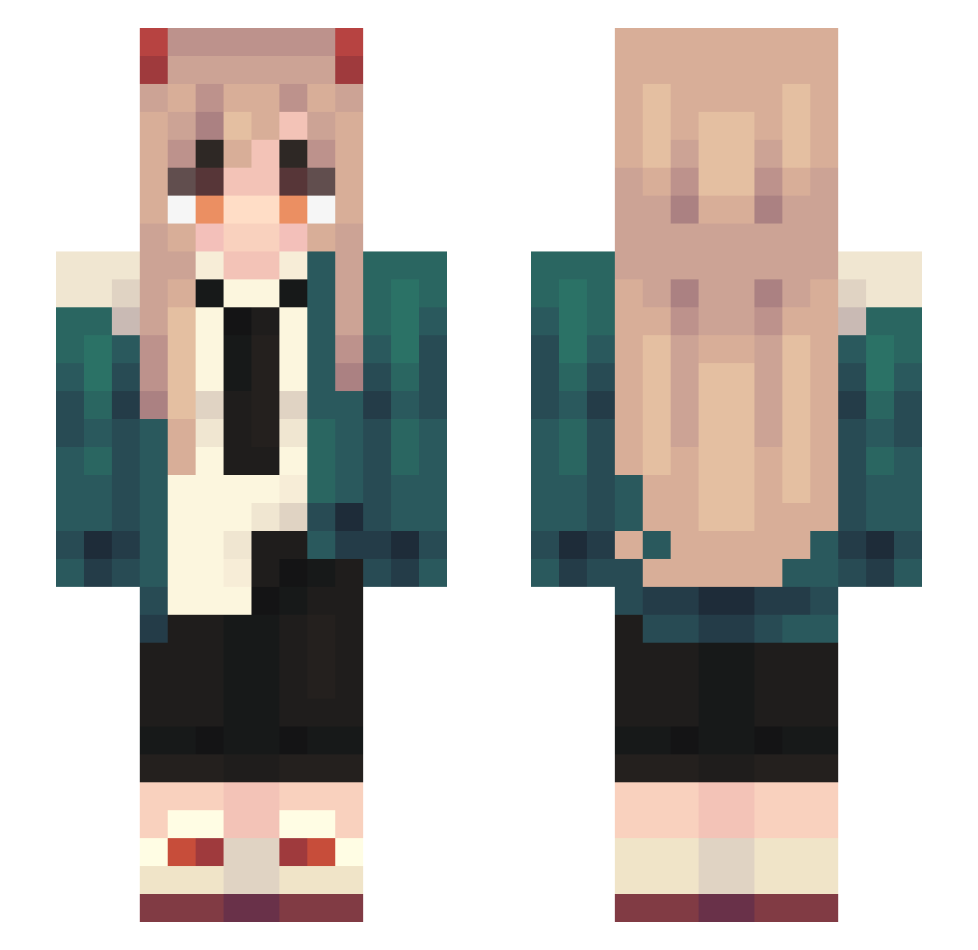 ChampionDrip13 Minecraft skin, front and back view