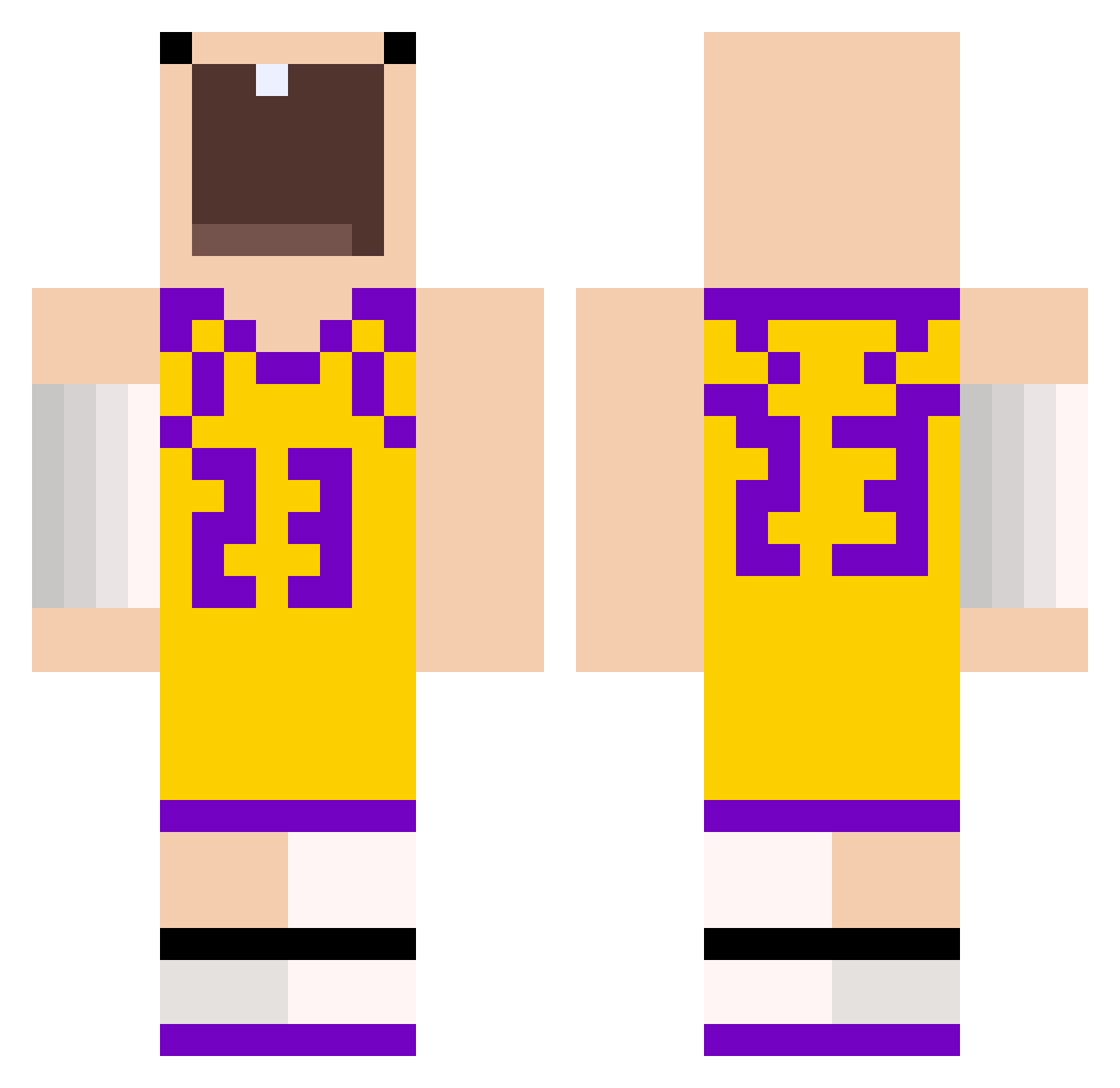 royking002 Minecraft skin, front and back view