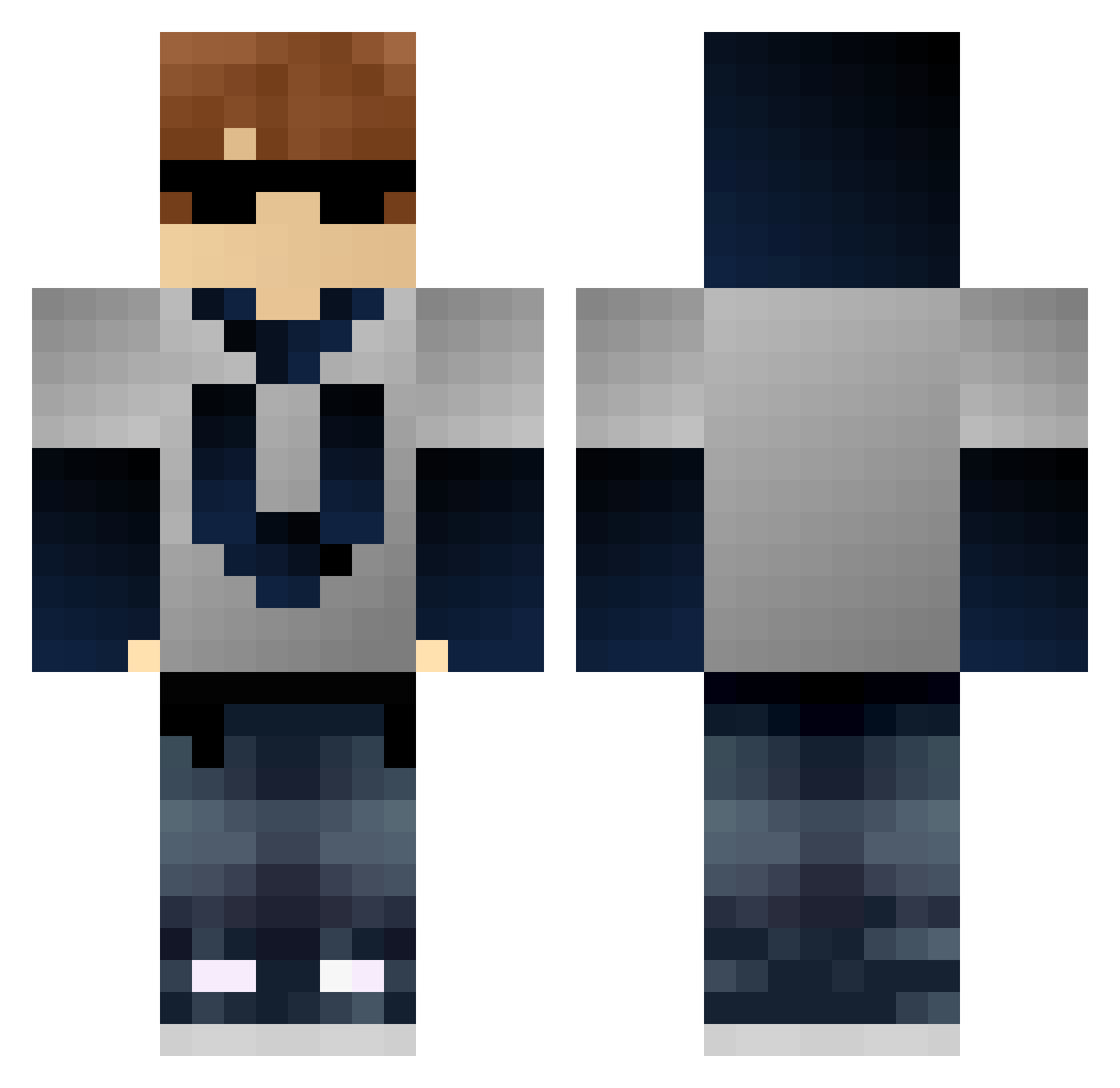 viniciuspa Minecraft skin, front and back view
