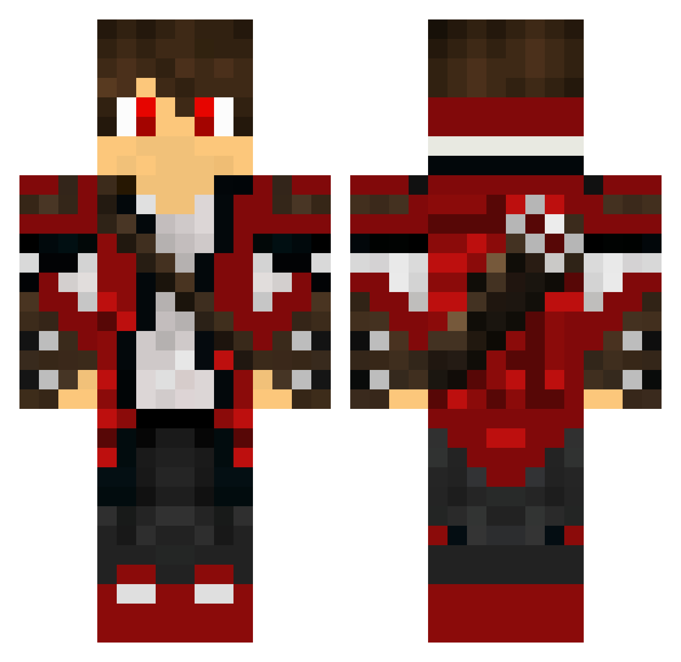 TheWhoSellOut Minecraft skin, front and back view