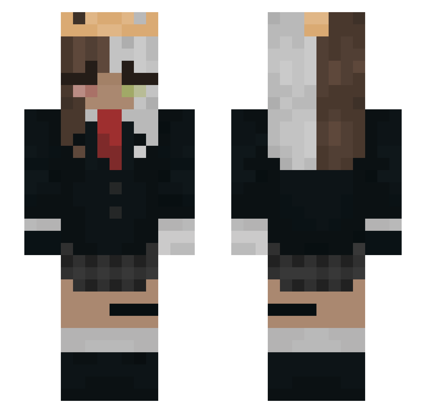 MicinkaOfficial Minecraft skin, front and back view