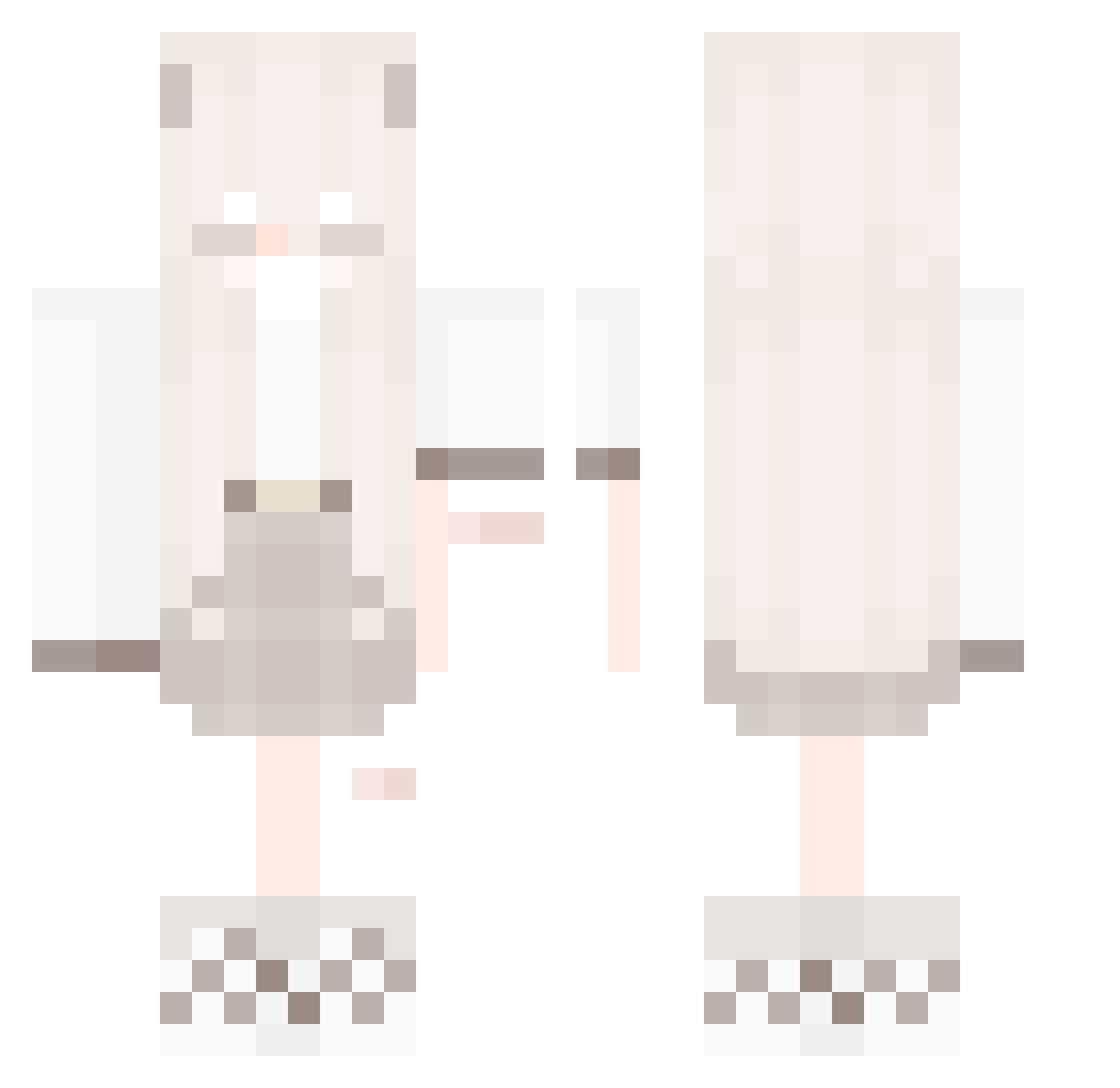LoveYing Minecraft skin, front and back view