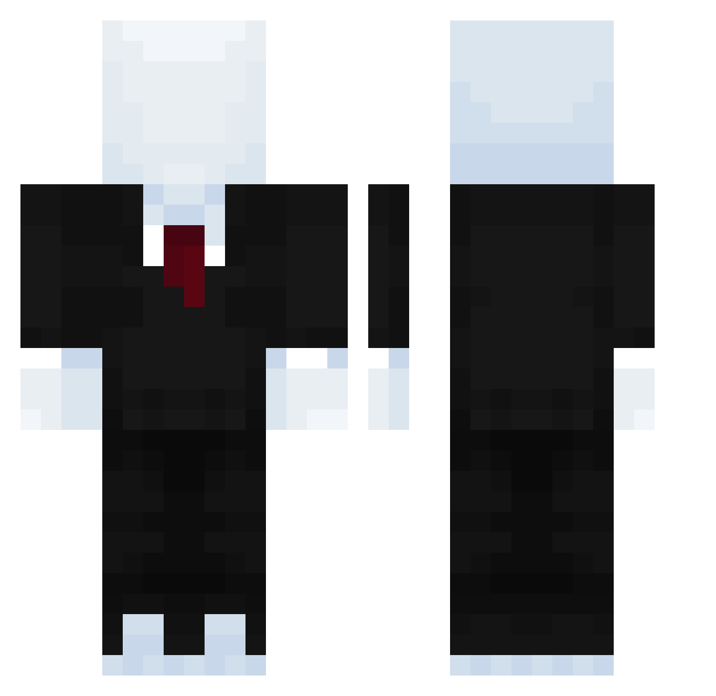 Berberin Minecraft skin, front and back view