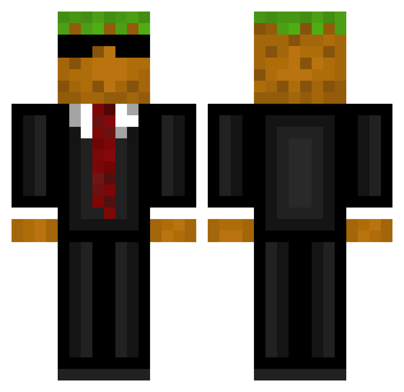ItsMeAnassito Minecraft skin, front and back view