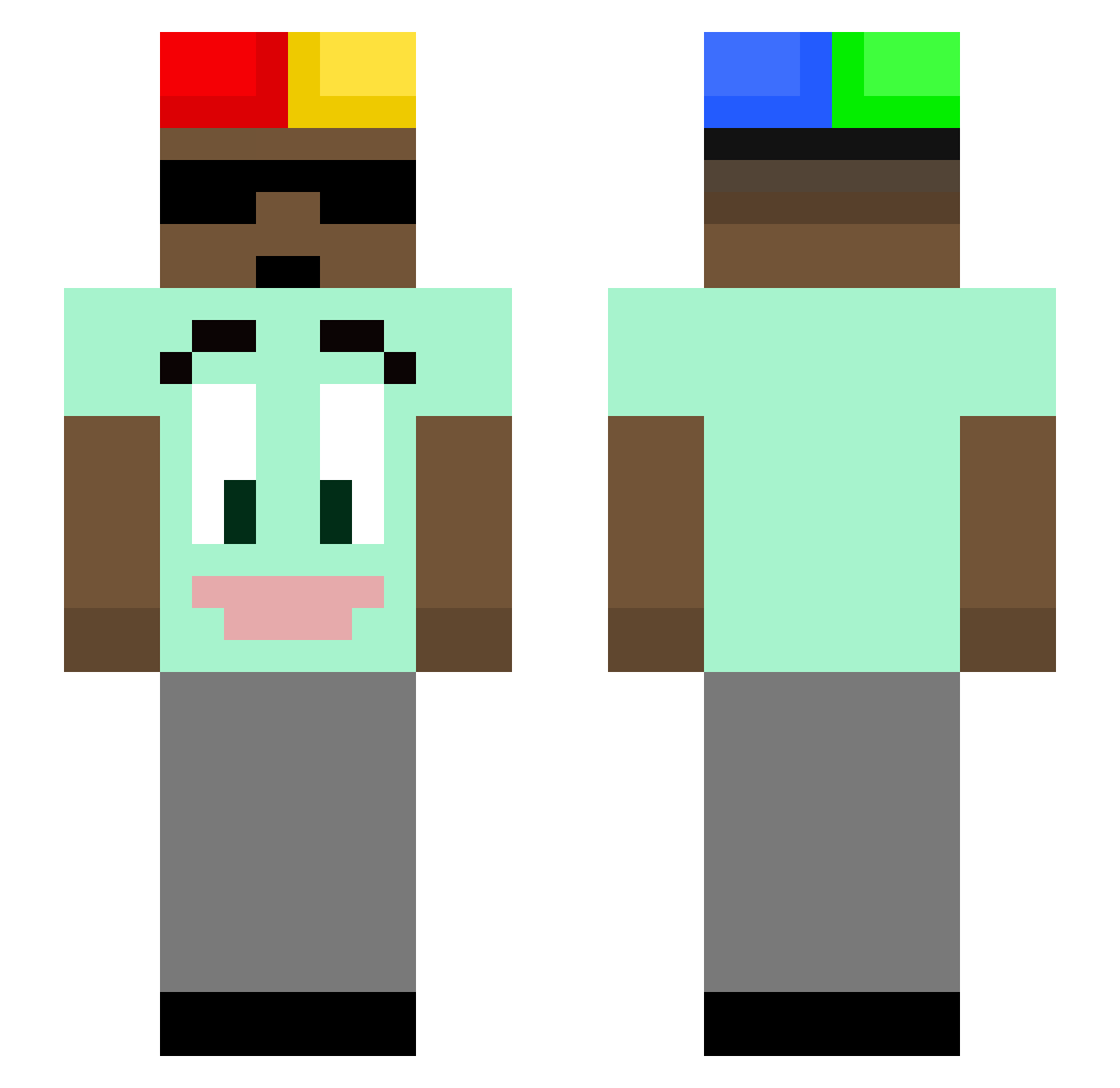 asadullah84 Minecraft skin, front and back view