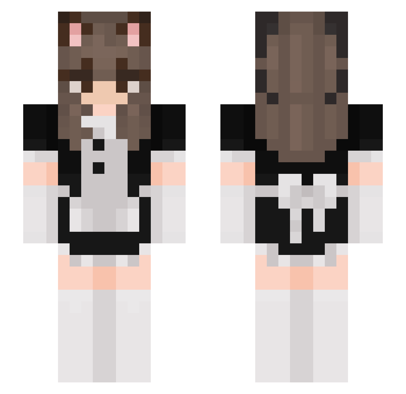 TheGBO2329 Minecraft skin, front and back view