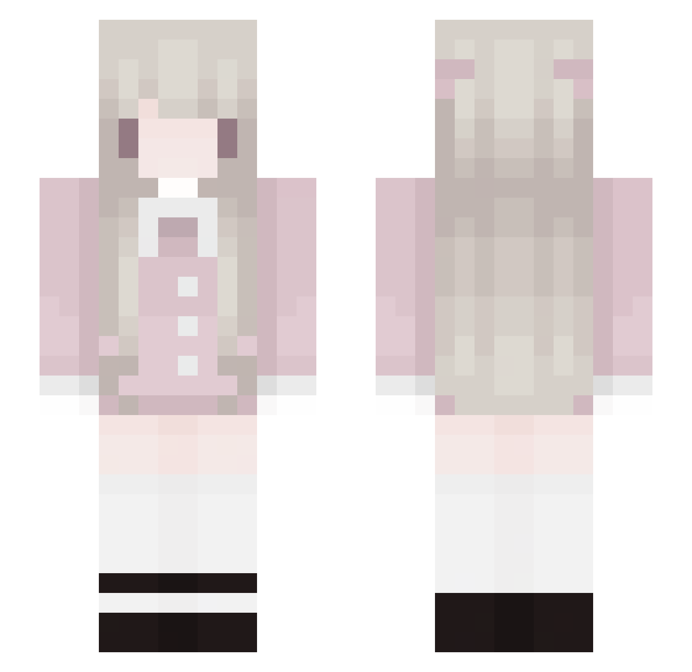 Zeyrox_235 Minecraft skin, front and back view