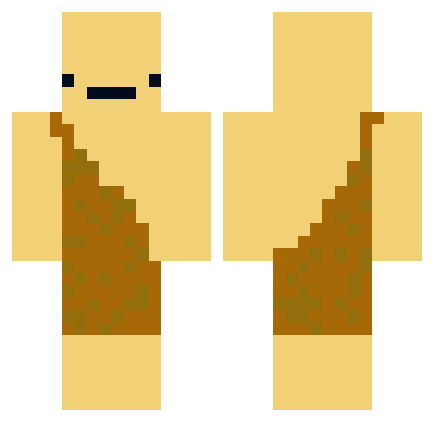 Pumpkin__Pie___ Minecraft skin, front and back view