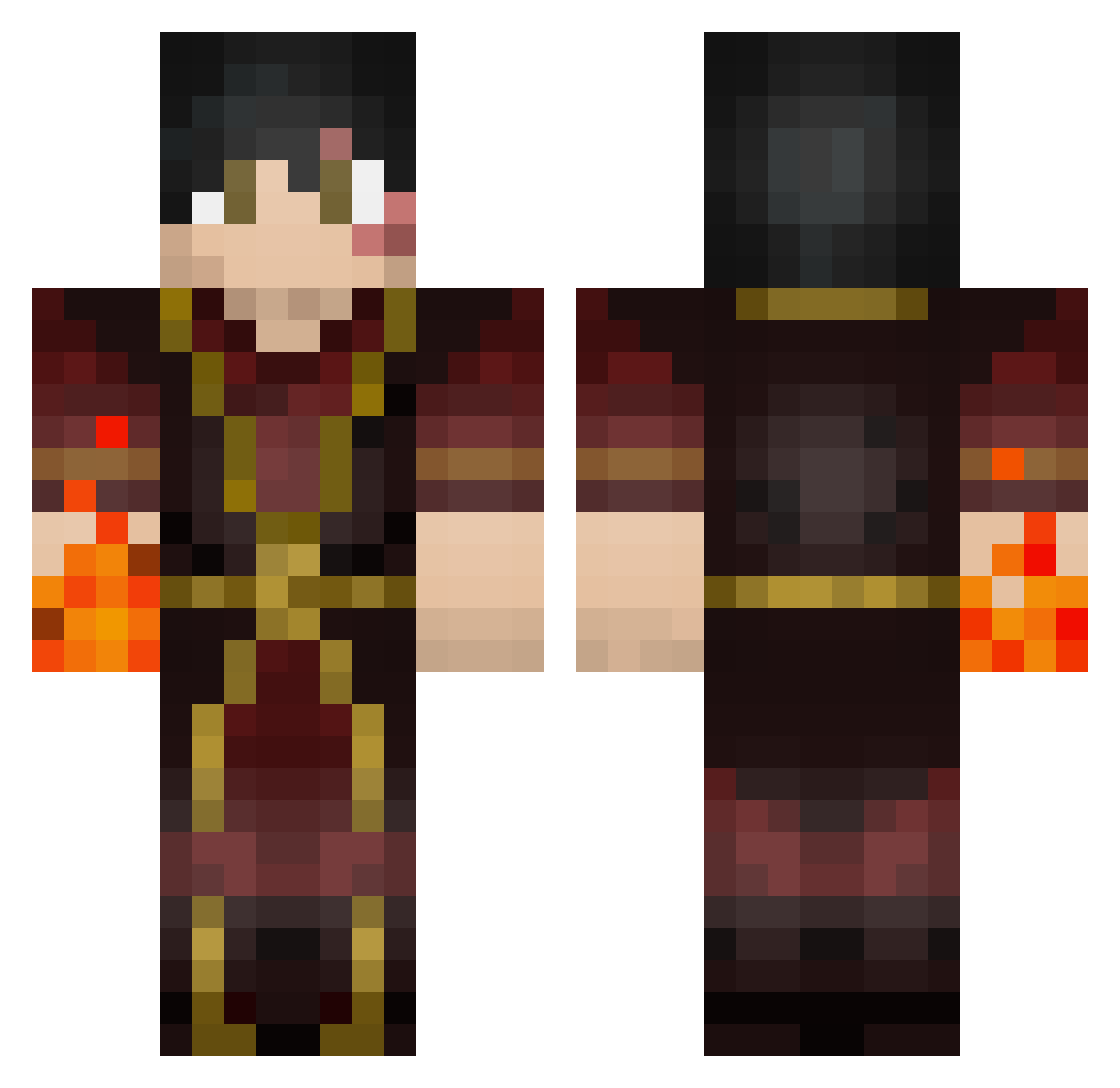 Frosted_Ice Minecraft skin, front and back view