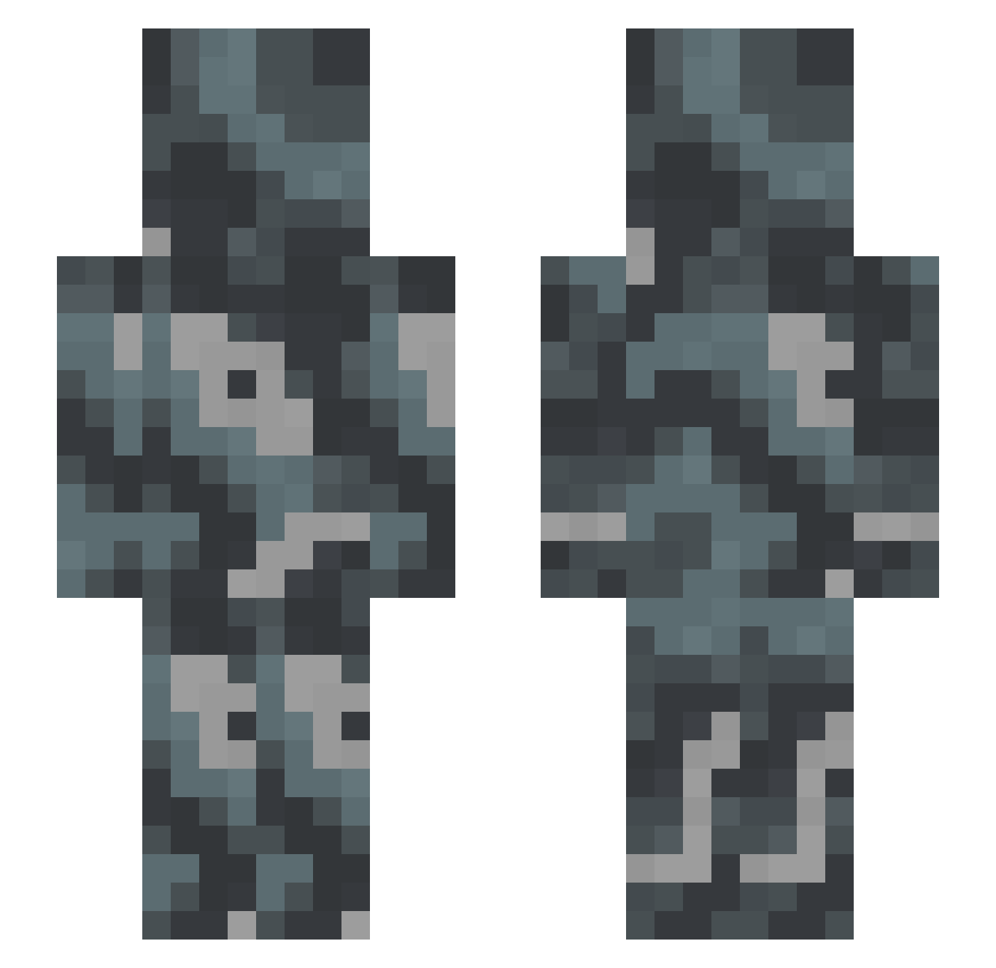 Scoobycoins Minecraft skin, front and back view