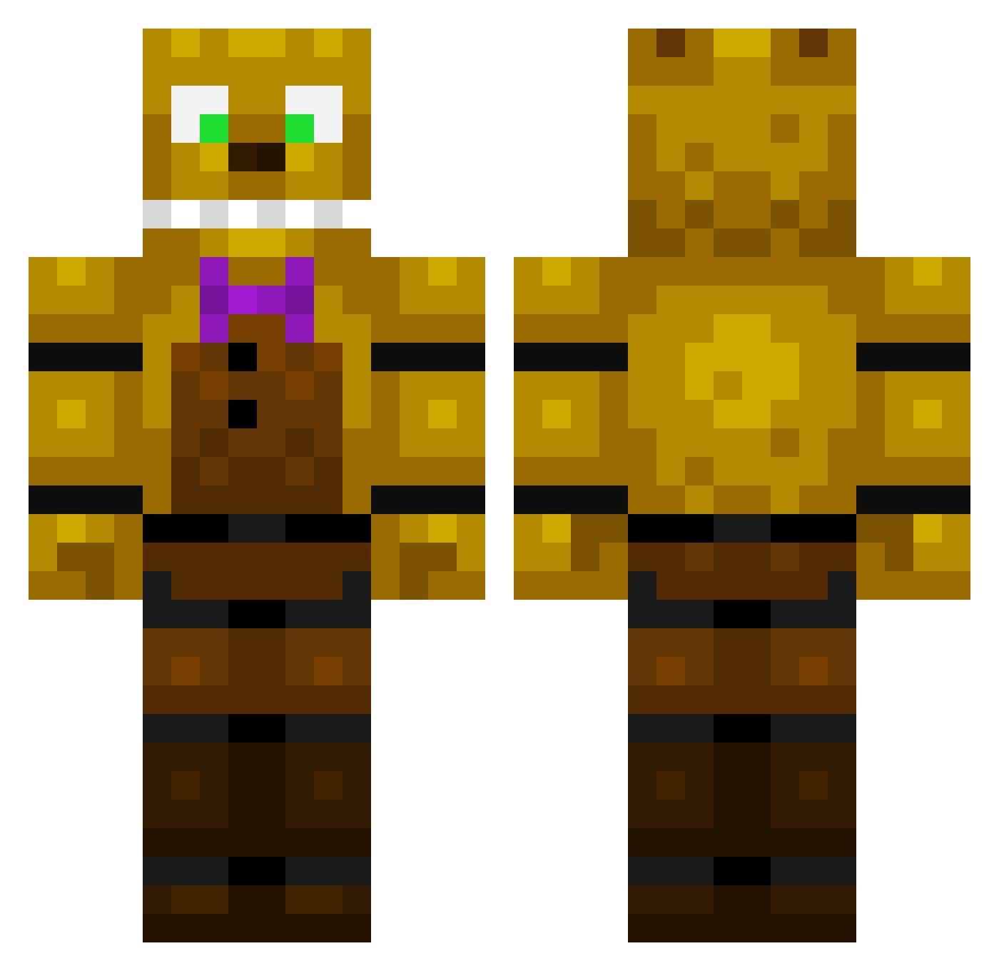 WitherBoss800 Minecraft skin, front and back view