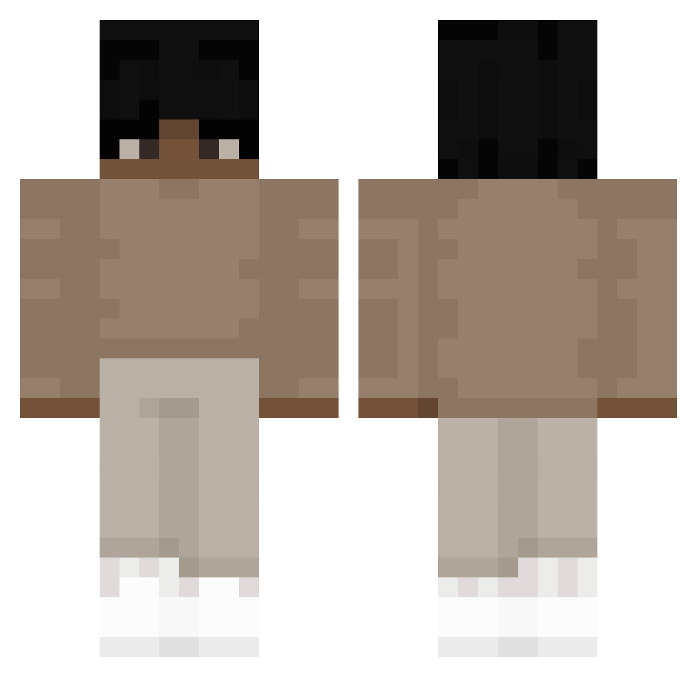 QQQQQQQQQQQQQ Minecraft skin, front and back view