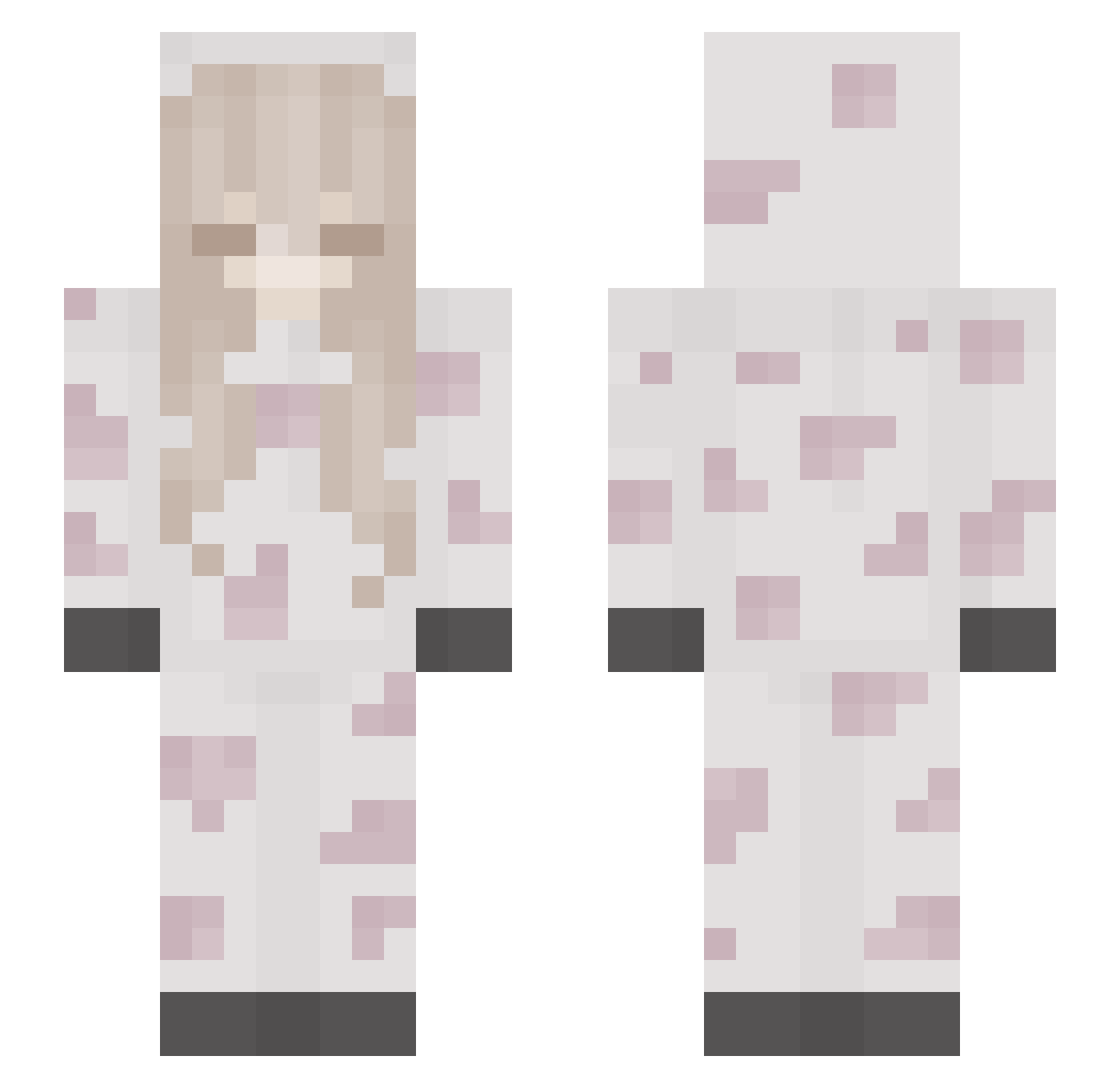 valvoyle Minecraft skin, front and back view