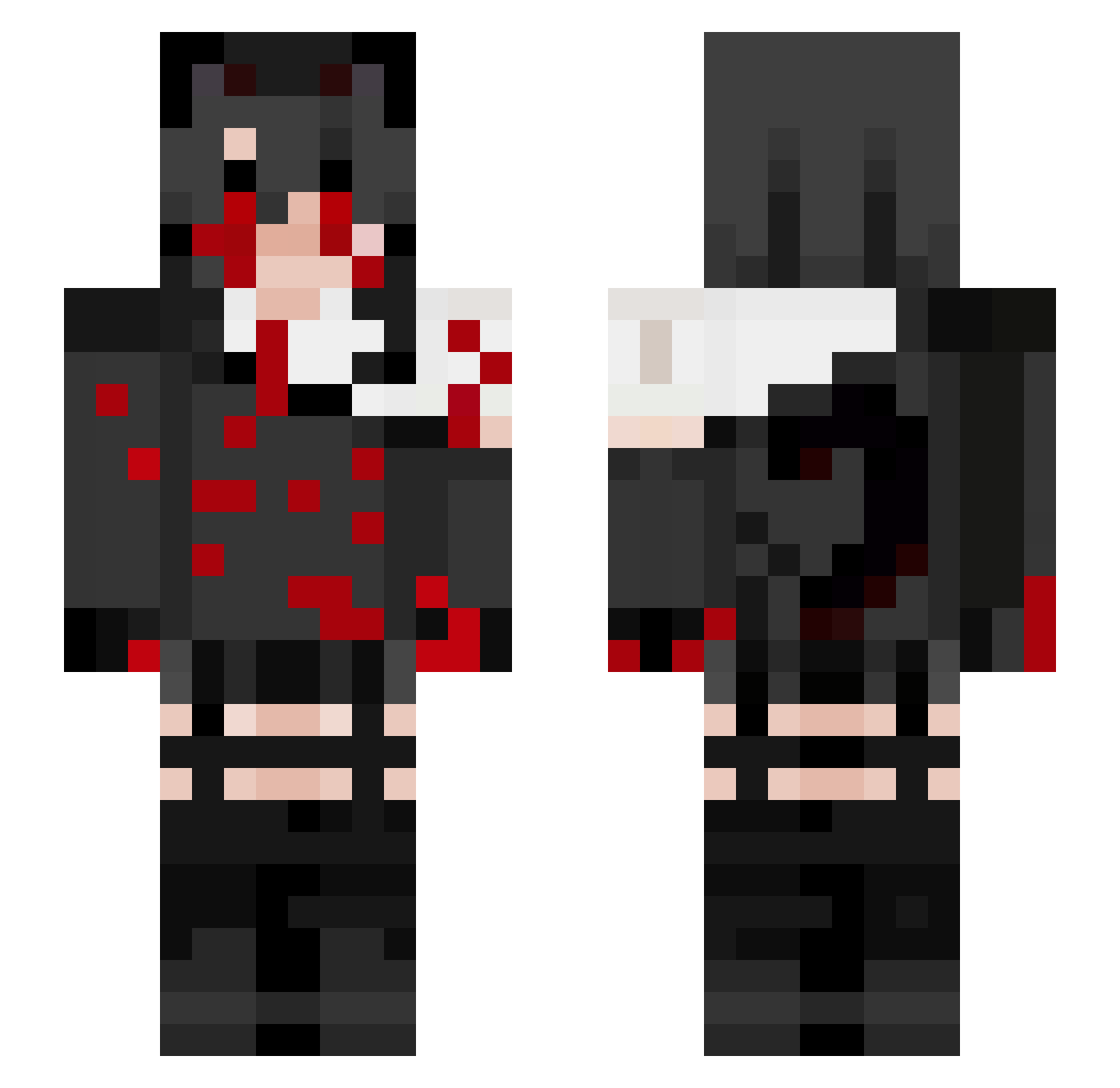 leopardo08 Minecraft skin, front and back view