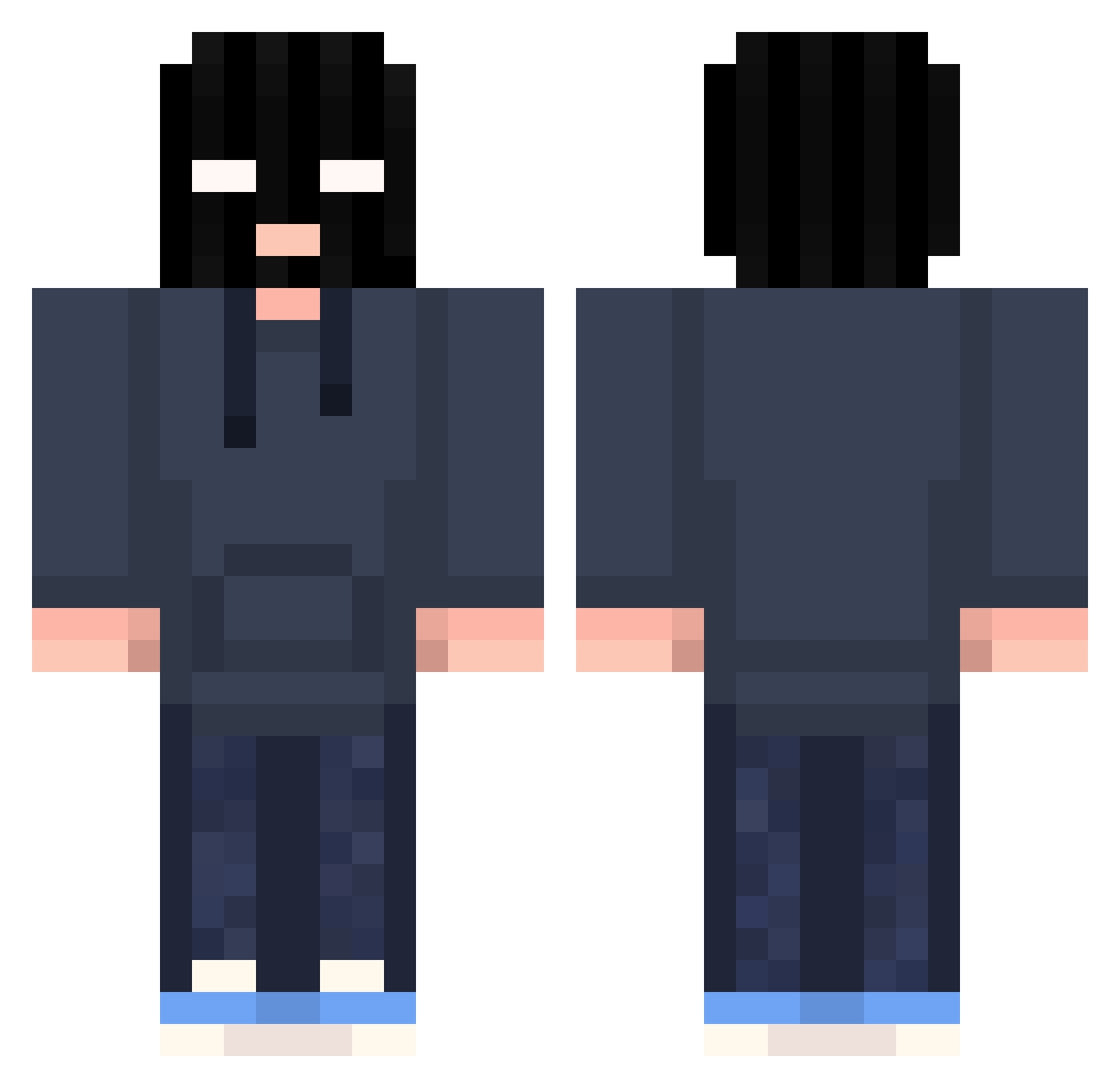 BRUTAL_ACE Minecraft skin, front and back view