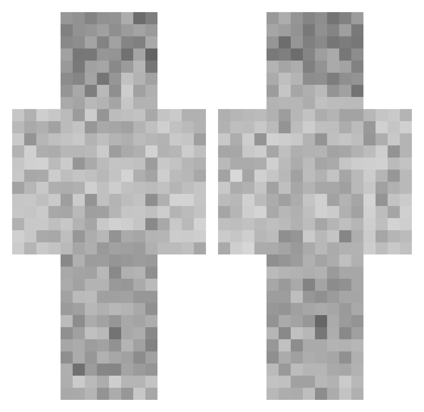Andrqs Minecraft skin, front and back view