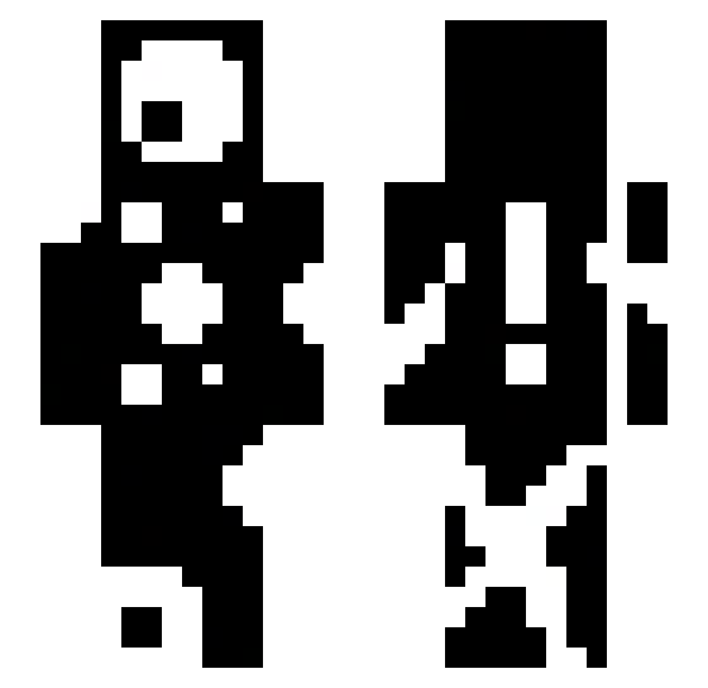 redoxx3 Minecraft skin, front and back view