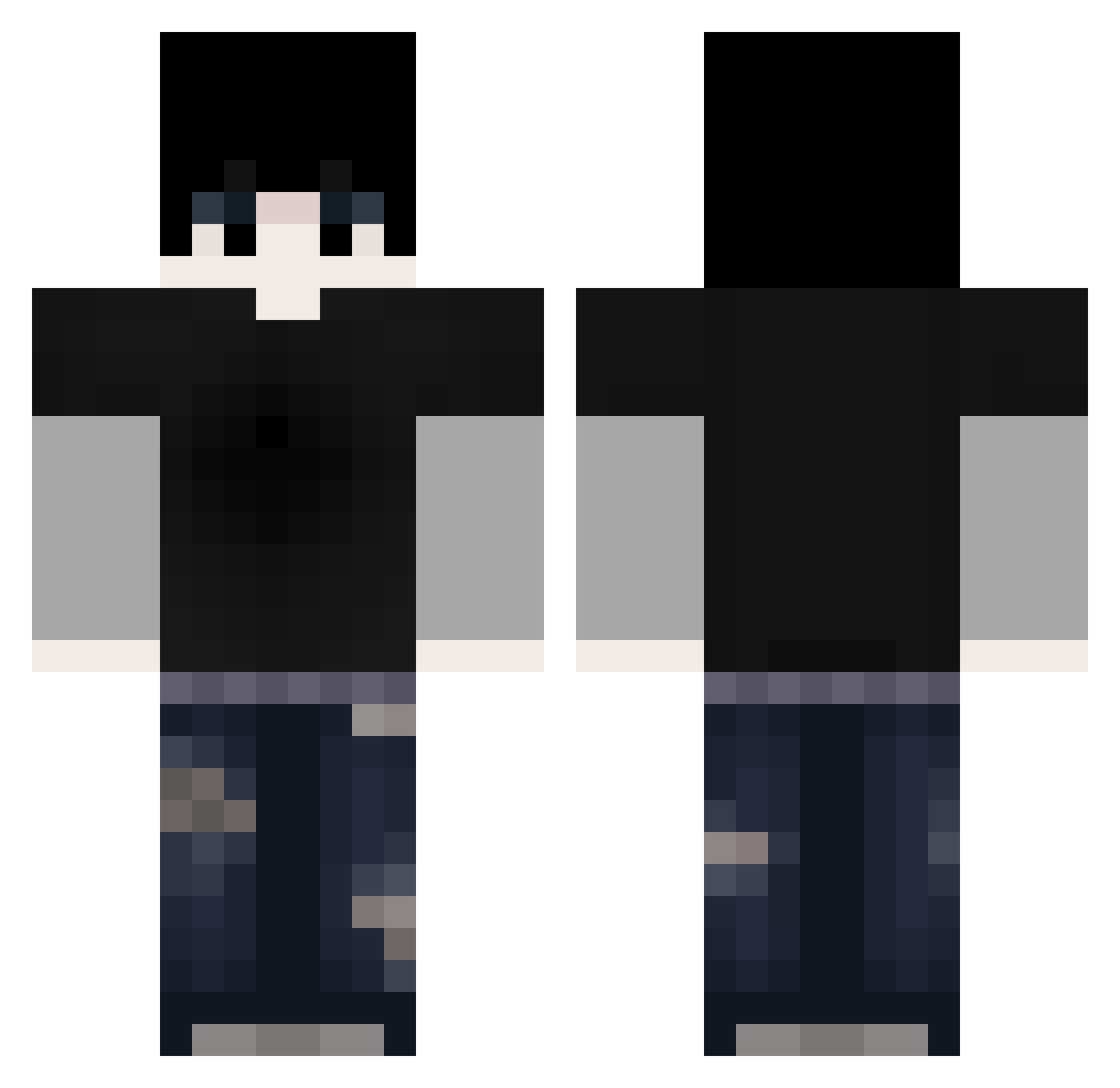 M_A_411 Minecraft skin, front and back view