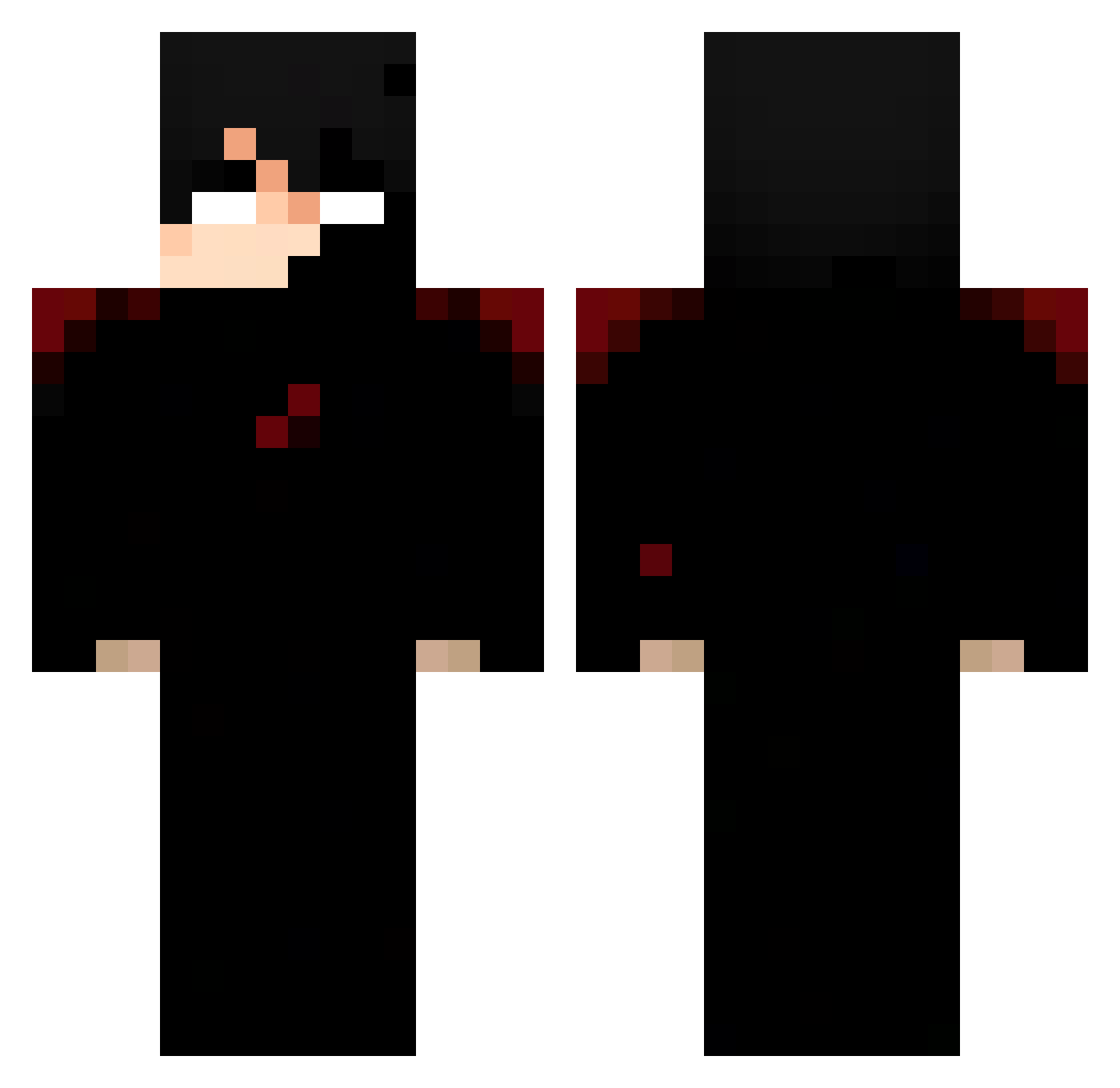 ibq4 Minecraft skin, front and back view