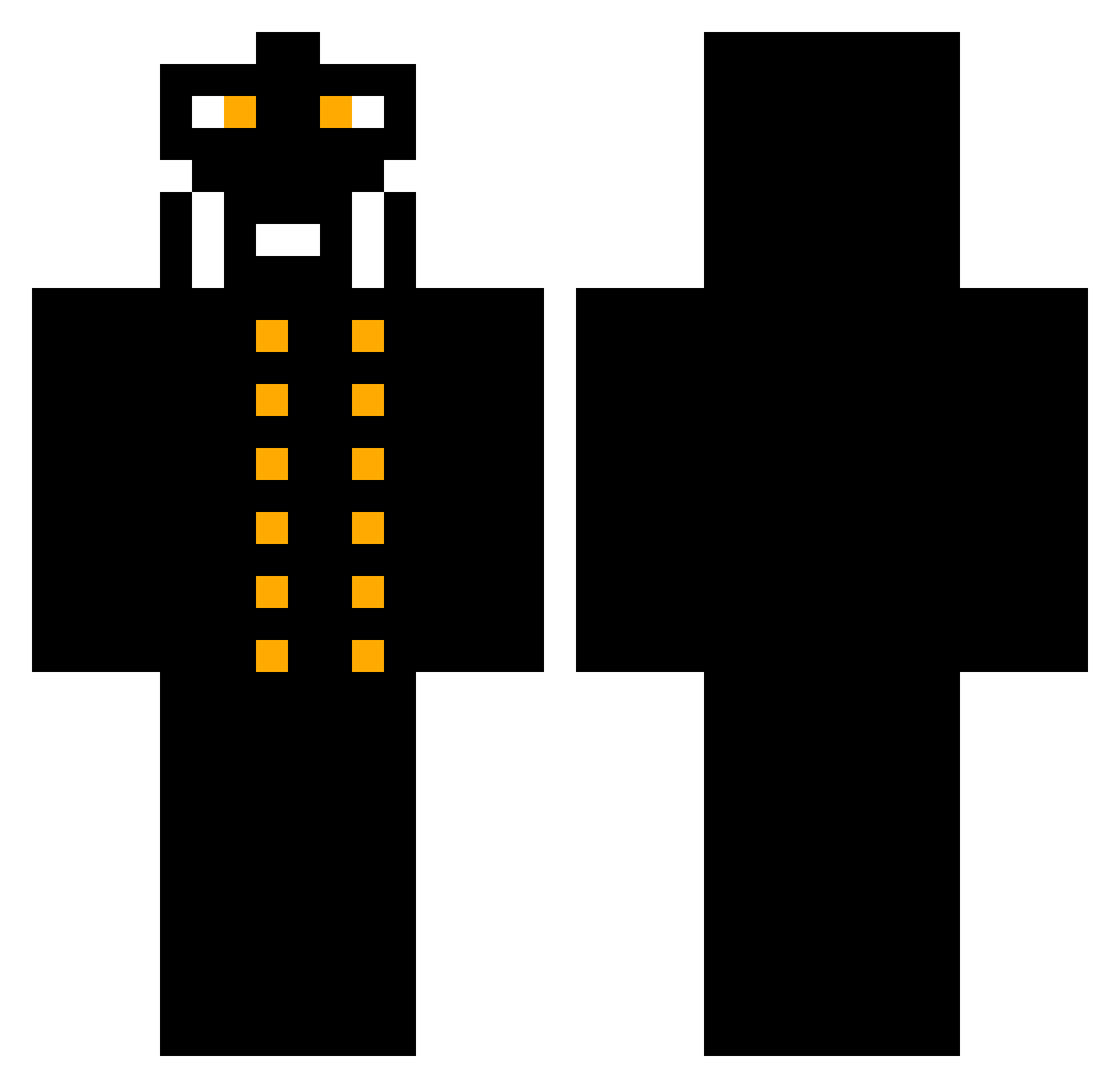 mores1244 Minecraft skin, front and back view