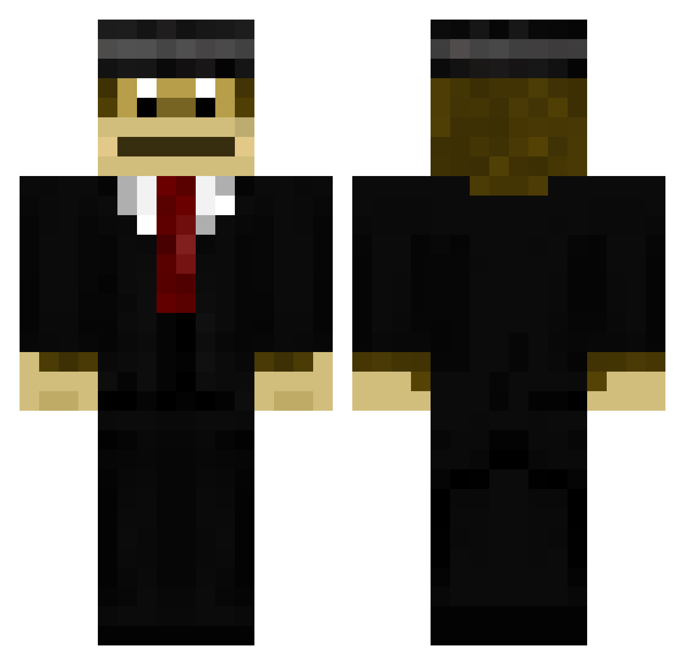 marianaS5 Minecraft skin, front and back view