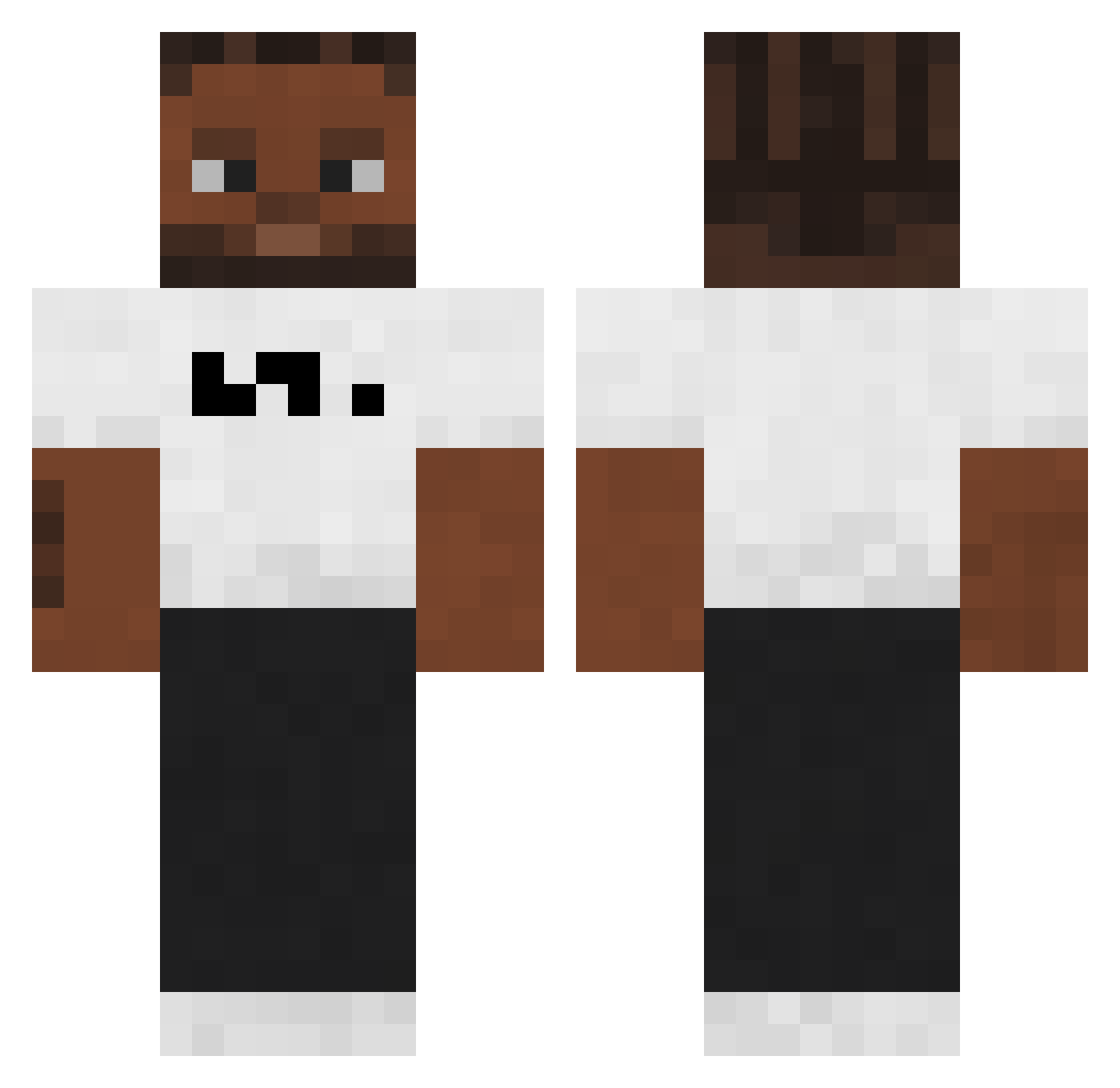 StepwiseChimp45 Minecraft skin, front and back view