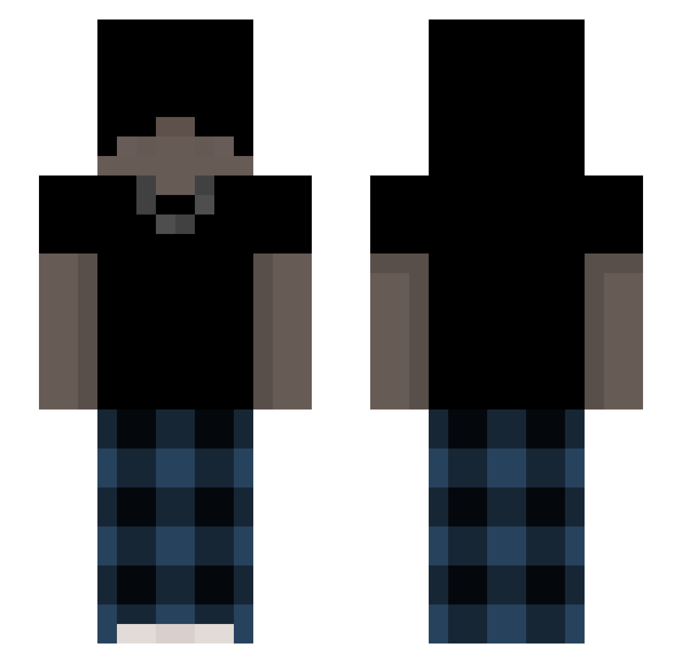 Le_Lenn Minecraft skin, front and back view