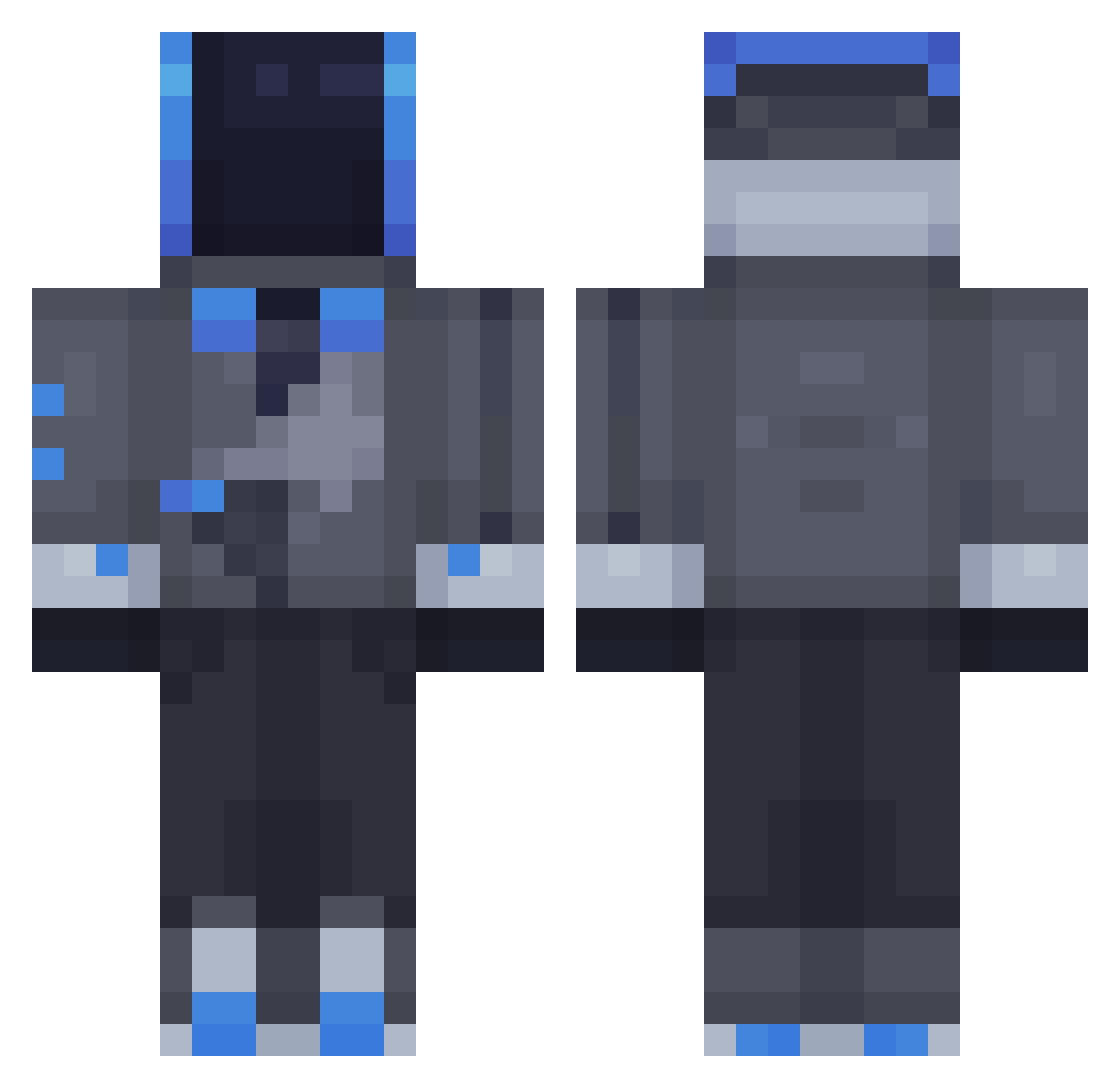 sstackermann Minecraft skin, front and back view