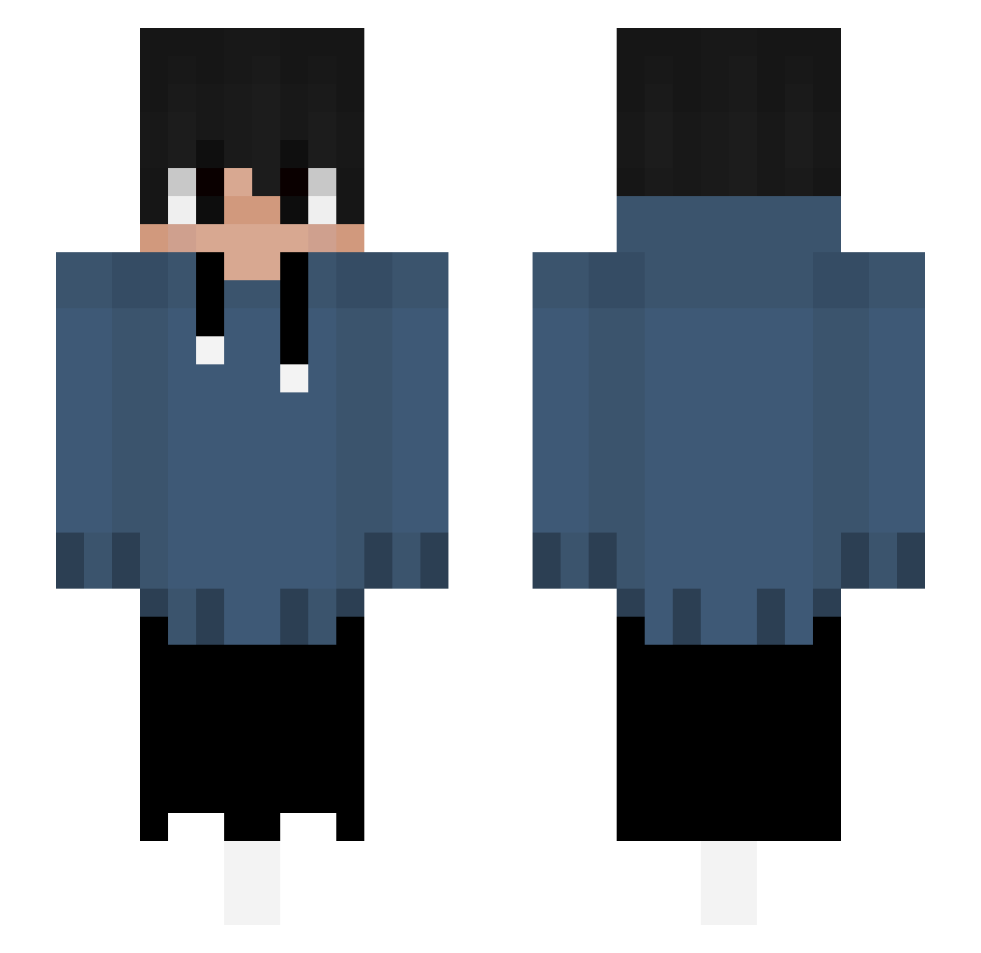 Hypk_ Minecraft skin, front and back view