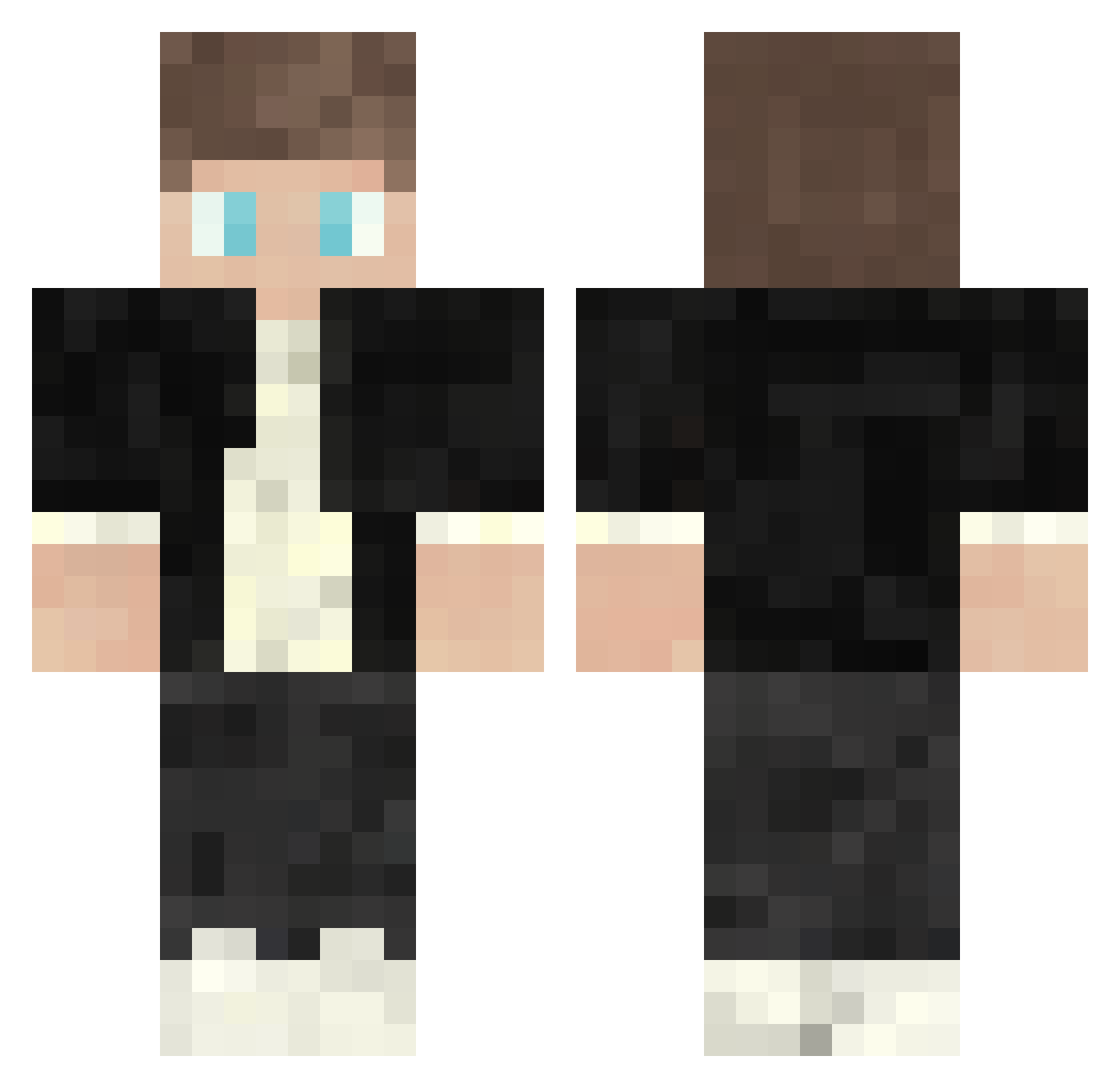 Silon_YT Minecraft skin, front and back view