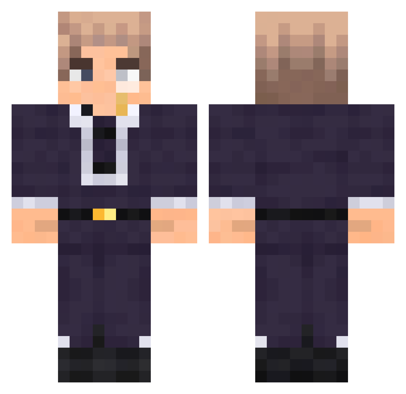 Henry_mit_y Minecraft skin, front and back view