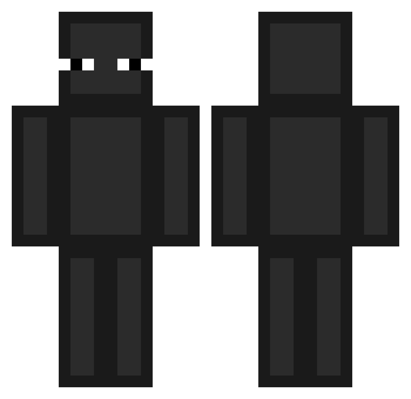 carbohydrate_113 Minecraft skin, front and back view