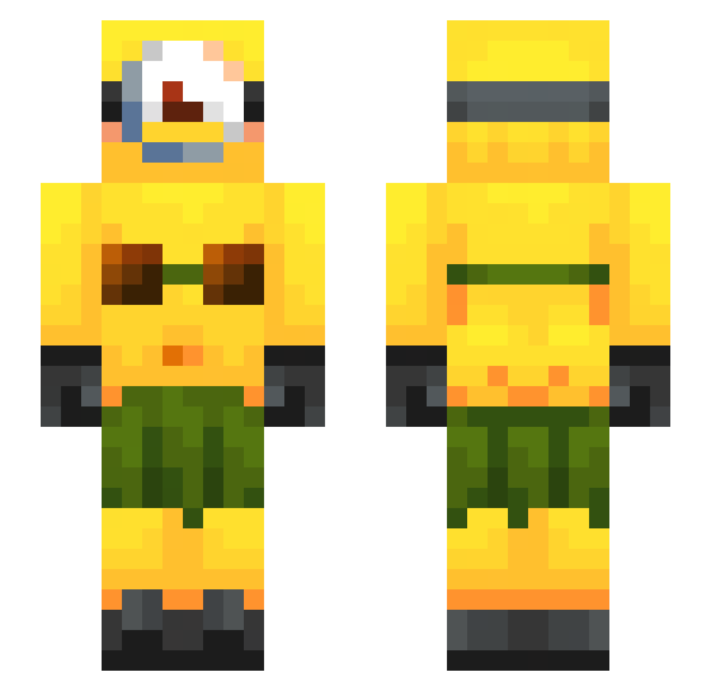 Lalitro Minecraft skin, front and back view