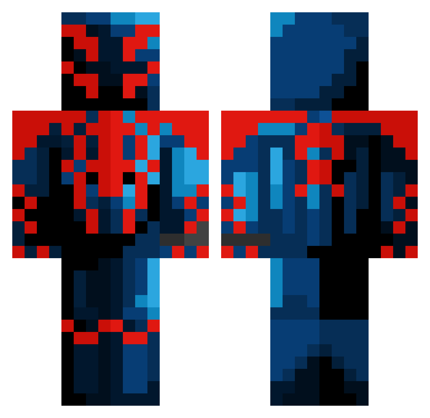 SteffenCarlos Minecraft skin, front and back view