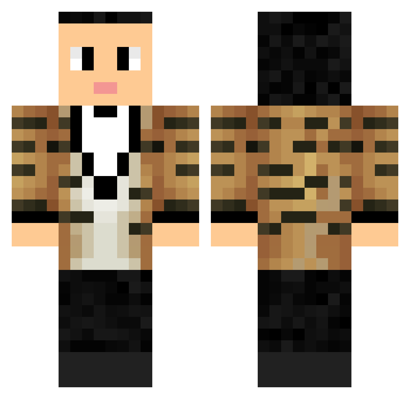 Jack_Is_Away Minecraft skin, front and back view