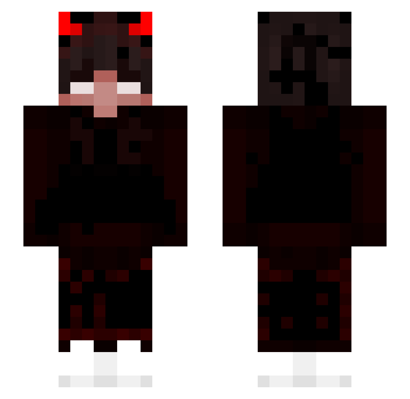 Julihu07 Minecraft skin, front and back view