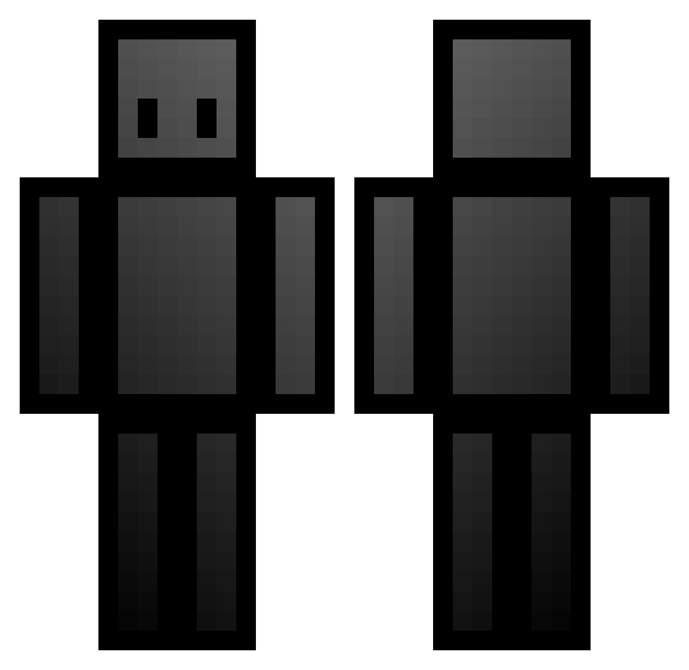 Ben1303 Minecraft skin, front and back view