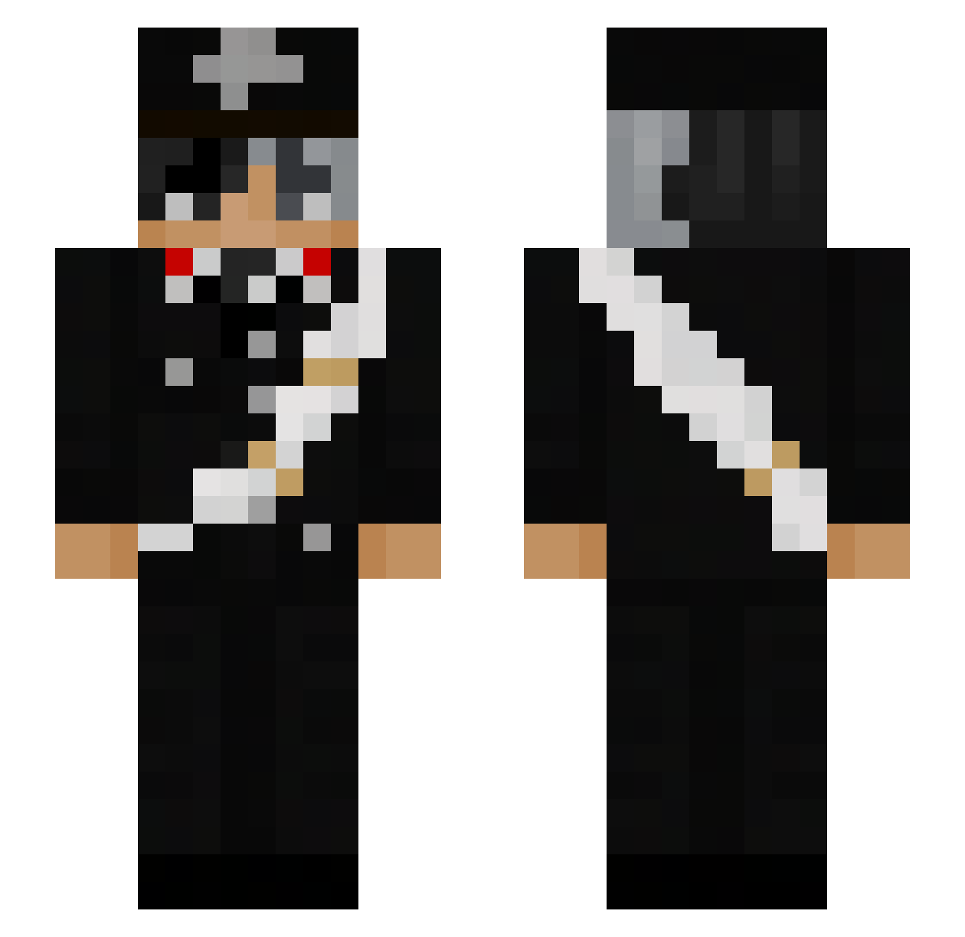 kezyy_ Minecraft skin, front and back view