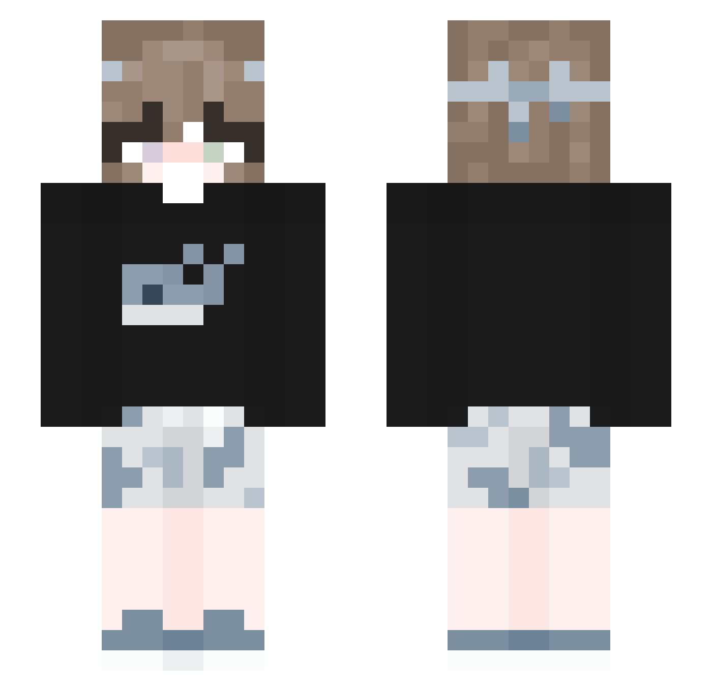 spaghettti0s Minecraft skin, front and back view
